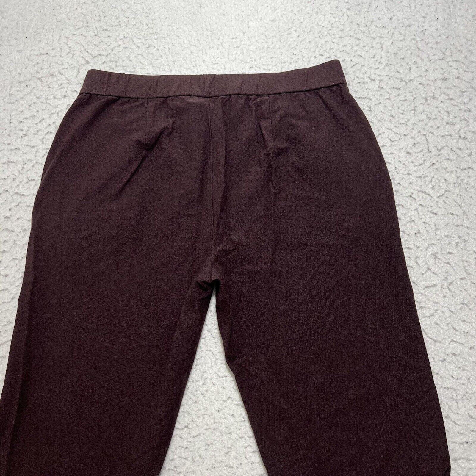 Eileen Fisher Eileen Fisher Small Dark Maroon Purple Pants Trousers Size 28" / US 6 / IT 42 - 6 Thumbnail