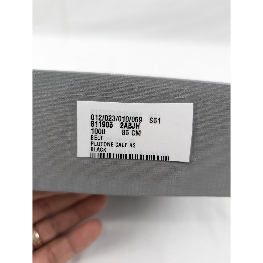 Balenciaga × Under Armour o1rshd1 Q:3 / Size: 85 CM / Calf Plutone Belt in Black Size 34 - 17 Thumbnail