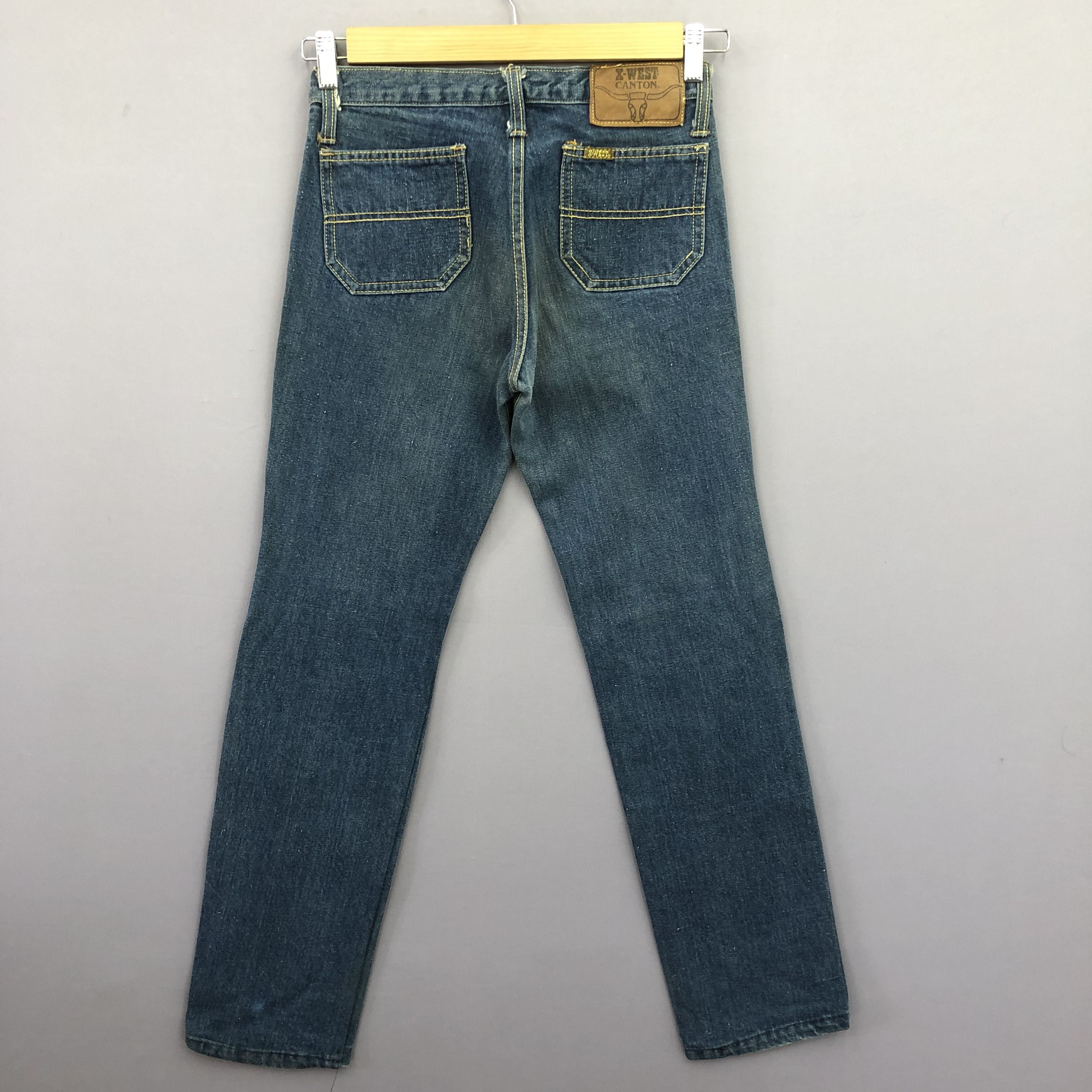 Other Vintage 70s Canton Bush Pants Blue Wash Japanese Jeans Denim Size 28" / US 6 / IT 42 - 2 Thumbnail