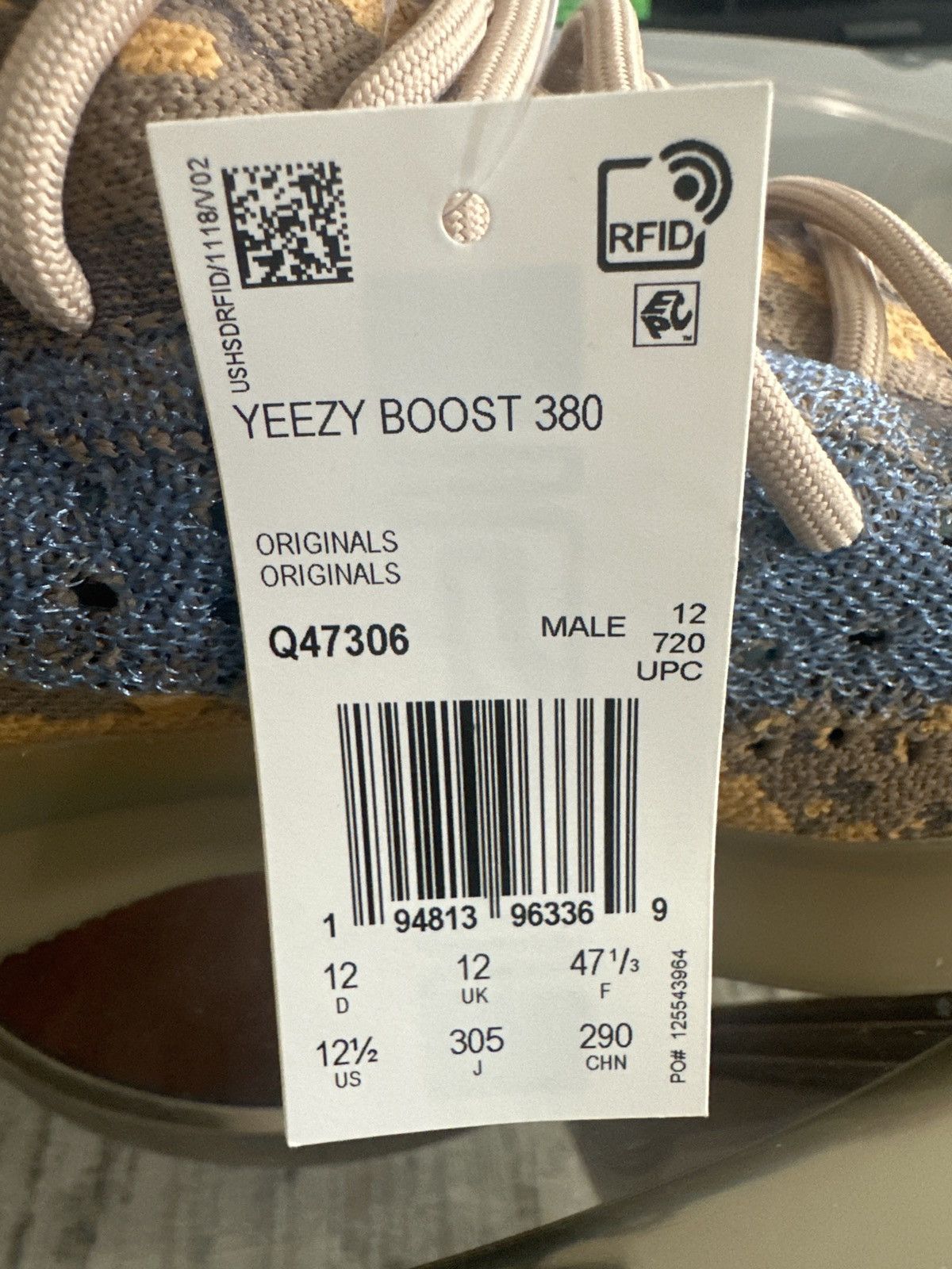 Adidas × Kanye West Yeezy Boost 380 ‘Blue Oat Non-Reflective’ Size US 12.5 / EU 45-46 - 6 Thumbnail