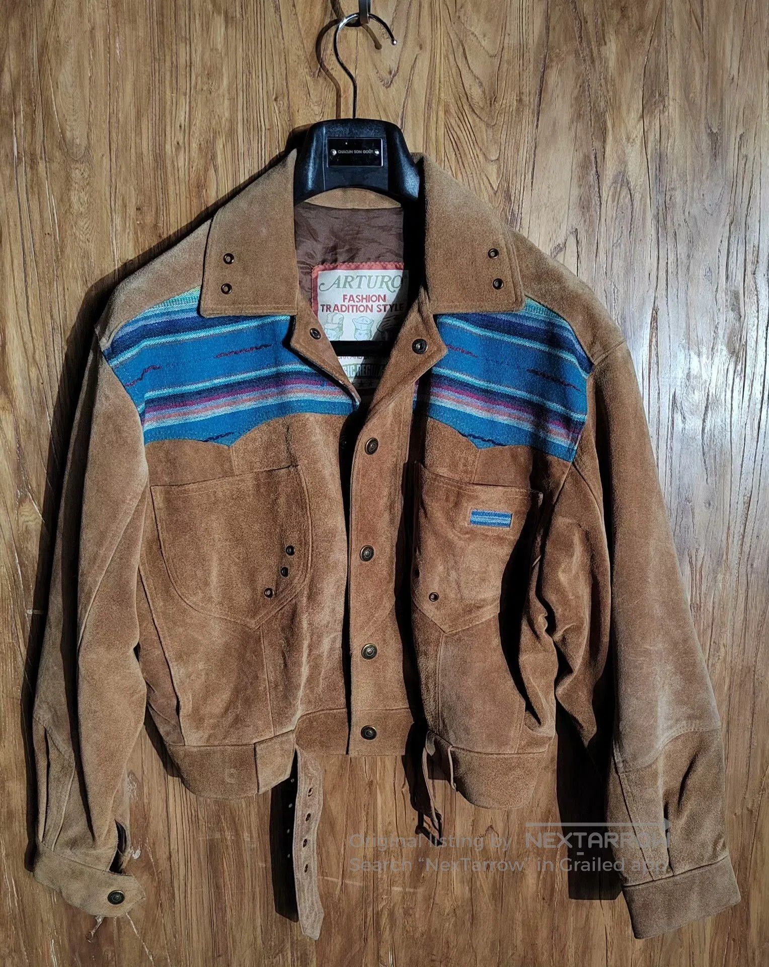 Japanese Brand Arturo Brown Suede Work Jacket. Size US M / EU 48-50 / 2 - 1 Thumbnail