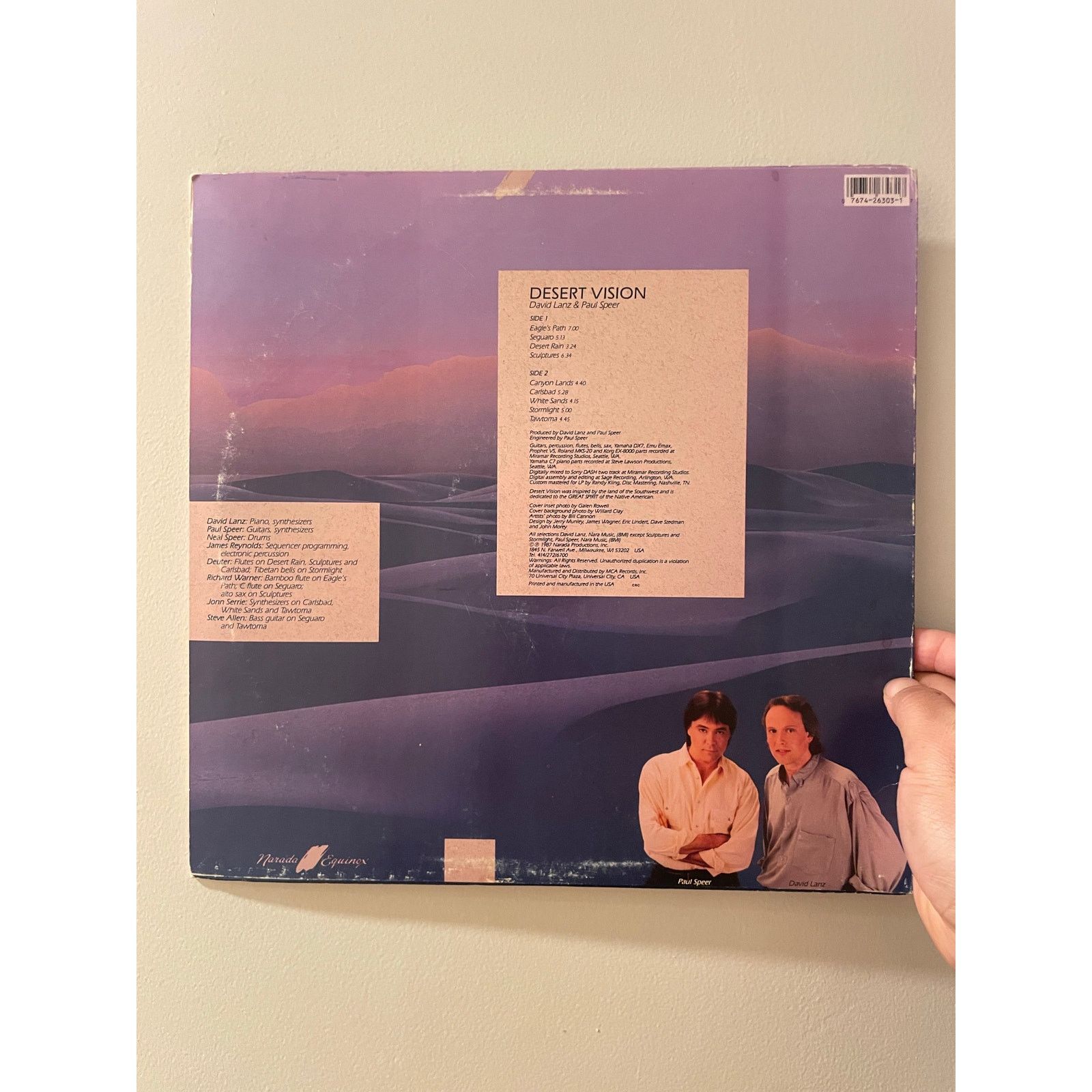 INTENTIONALLY BLANK David Lanz / Paul Speer - Desert Vision LP ambient new age Size ONE SIZE - 2 Thumbnail