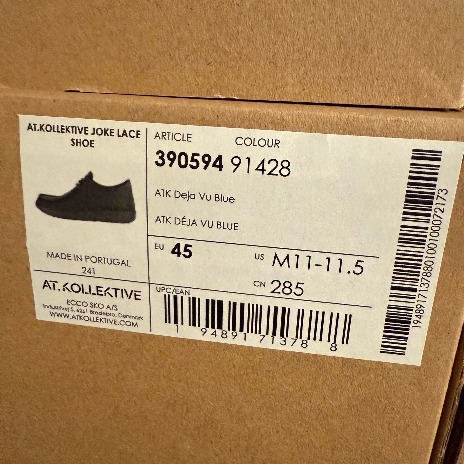 Ecco ECCO.KOLLECTIVE MEN'S 7 JOKE LEATHER LACE MADE IN PORTUGAL Size US 7 / EU 40 - 10 Thumbnail