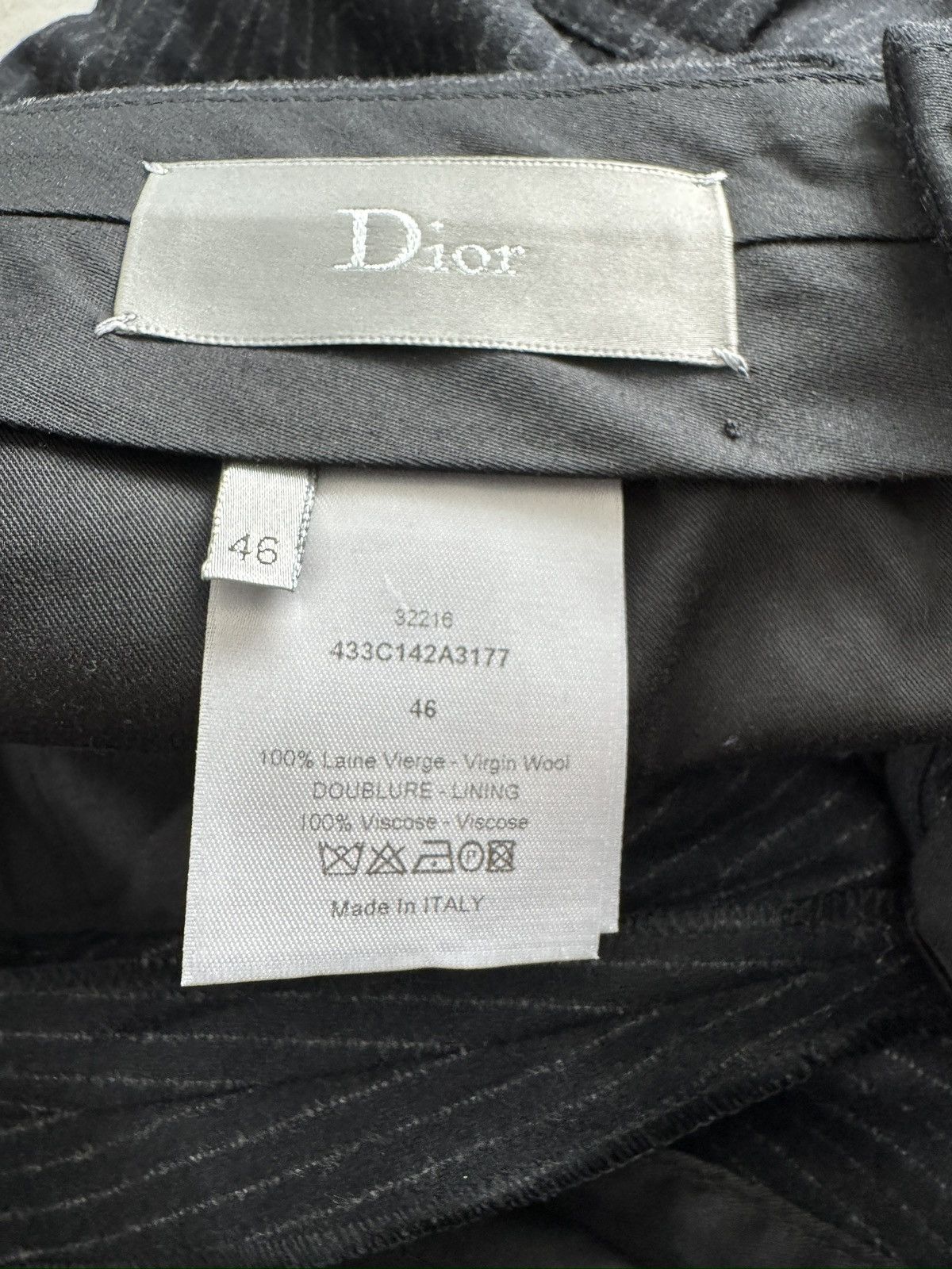 Dior DELETING FINAL $1000 Dior Navy Pinstripe Cargo Wool Pants Size US 30 / EU 46 - 10 Thumbnail