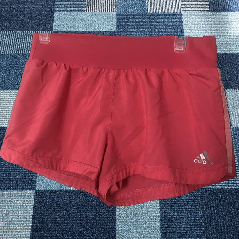 Adidas VINTAGE not specified; proceed with Adidas Womens Shorts Climacool Running Jogging Elastic Waist Pink Logo Size S Size 28" / US 6 / IT 42 - 1 Thumbnail