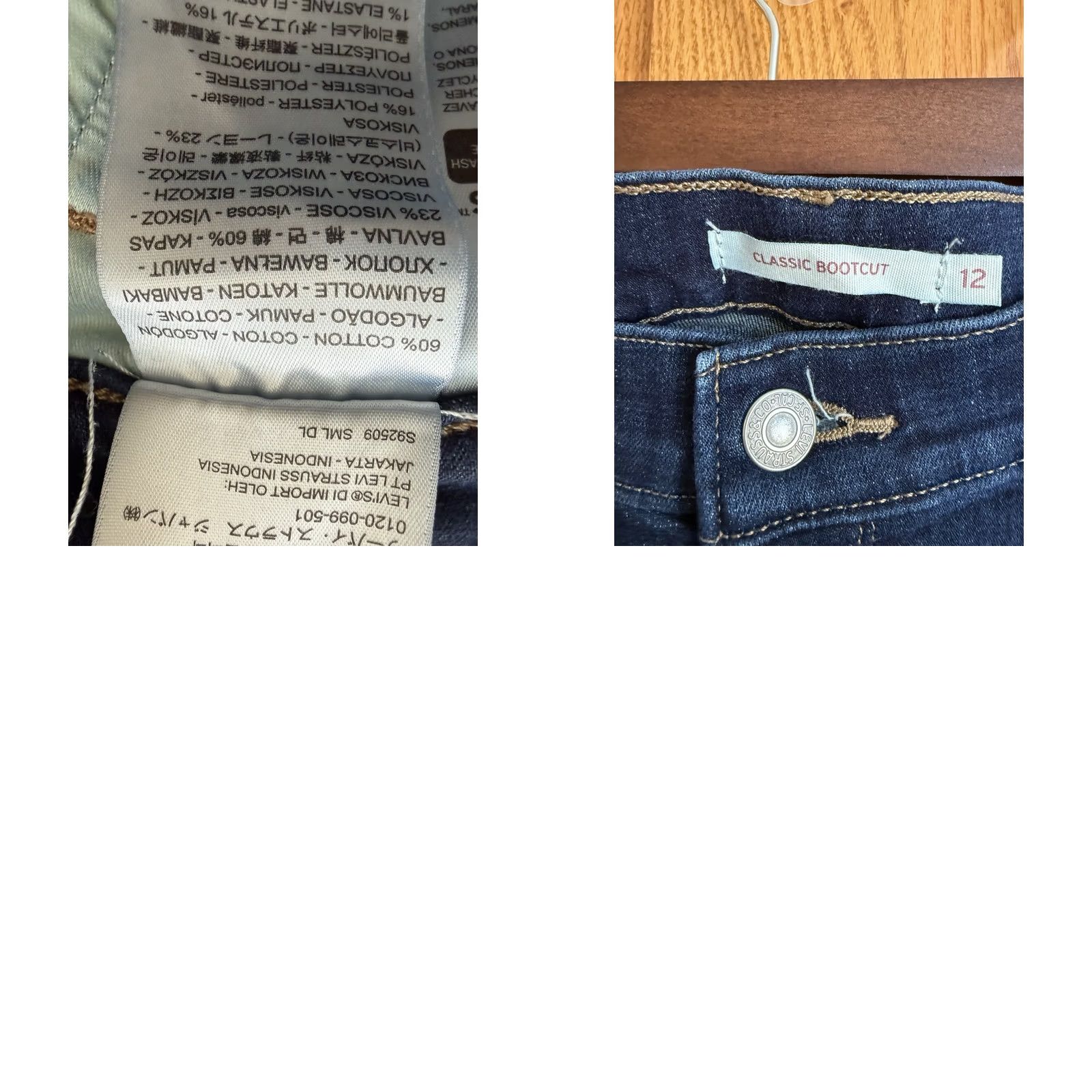 Levi's Levi's 529 Jeans Bootcut Western Concert 90s Cowboys 5-Pocket Jeans Blue Denim Size 4 Womens Regular Jeans Size 27" / US 4 / IT 40 - 8 Thumbnail