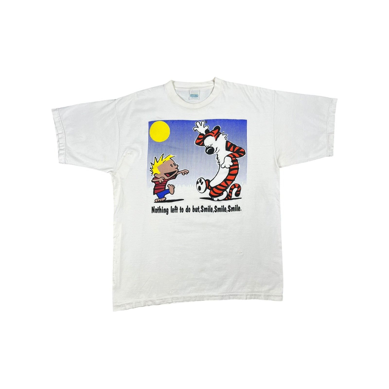 Band Tees × Grateful Dead × Vintage 1990s Grateful Dead Calvin & Hobbes He’s Gone band tee Size US XL / EU 56 / 4 - 1 Thumbnail