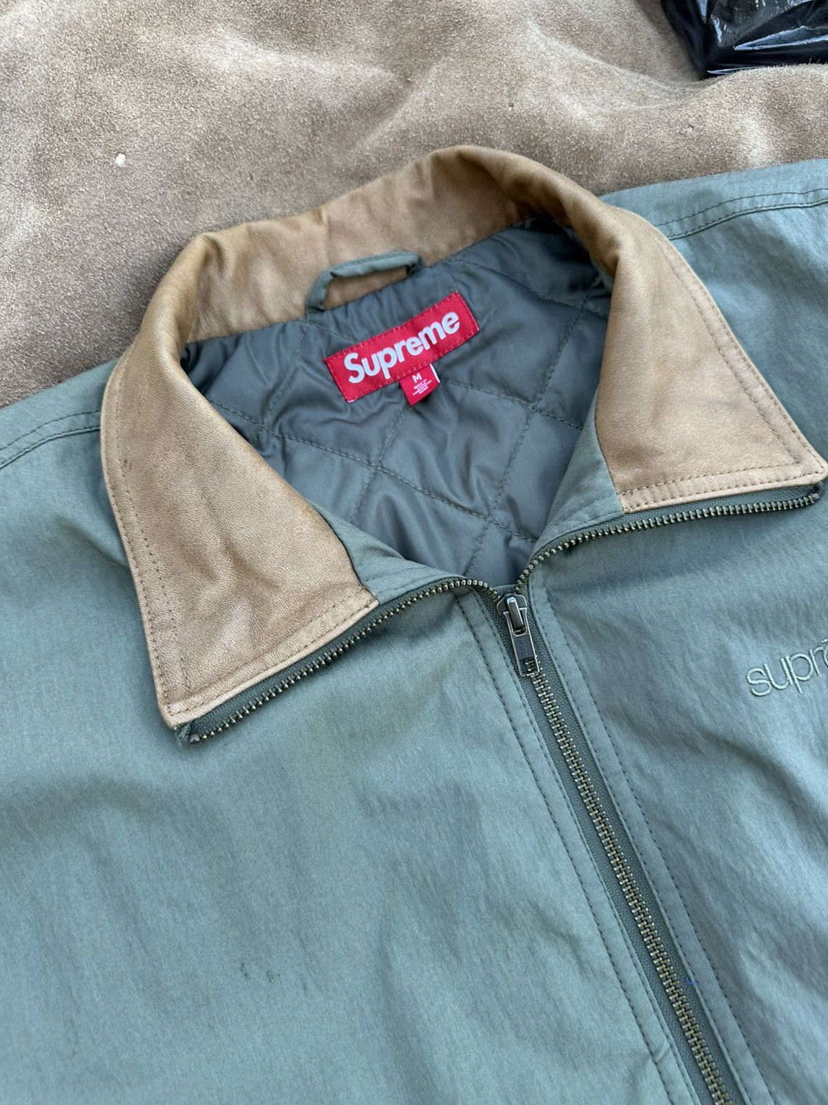 Supreme Supreme Leather Collar Utility Jacket Size US M / EU 48-50 / 2 - 3 Thumbnail