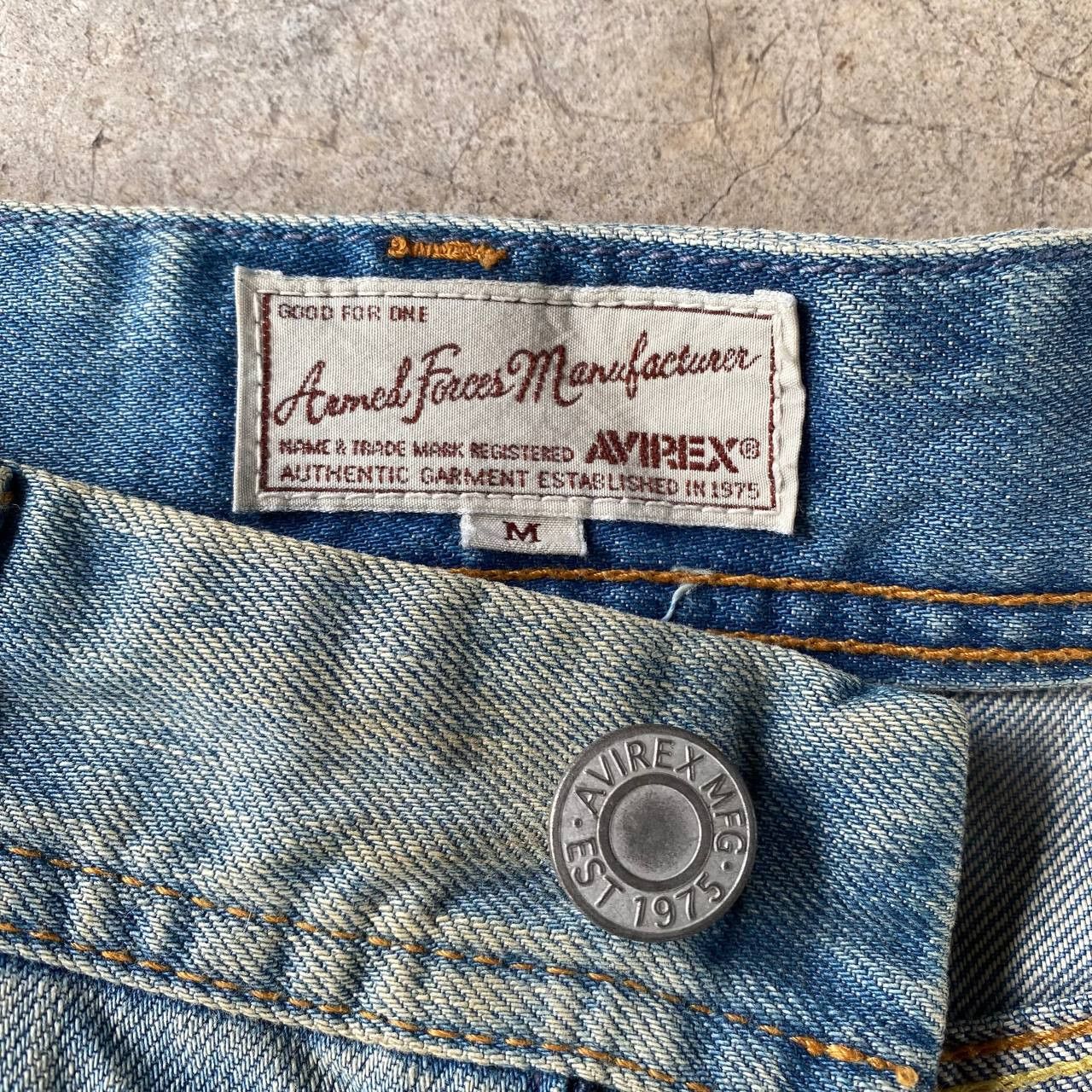 Avirex VINTAGE AVIREX BUSHPANT DENIM RUSTY WASH DIRTY STRAIGHT LEG Size US 30 / EU 46 - 13 Thumbnail