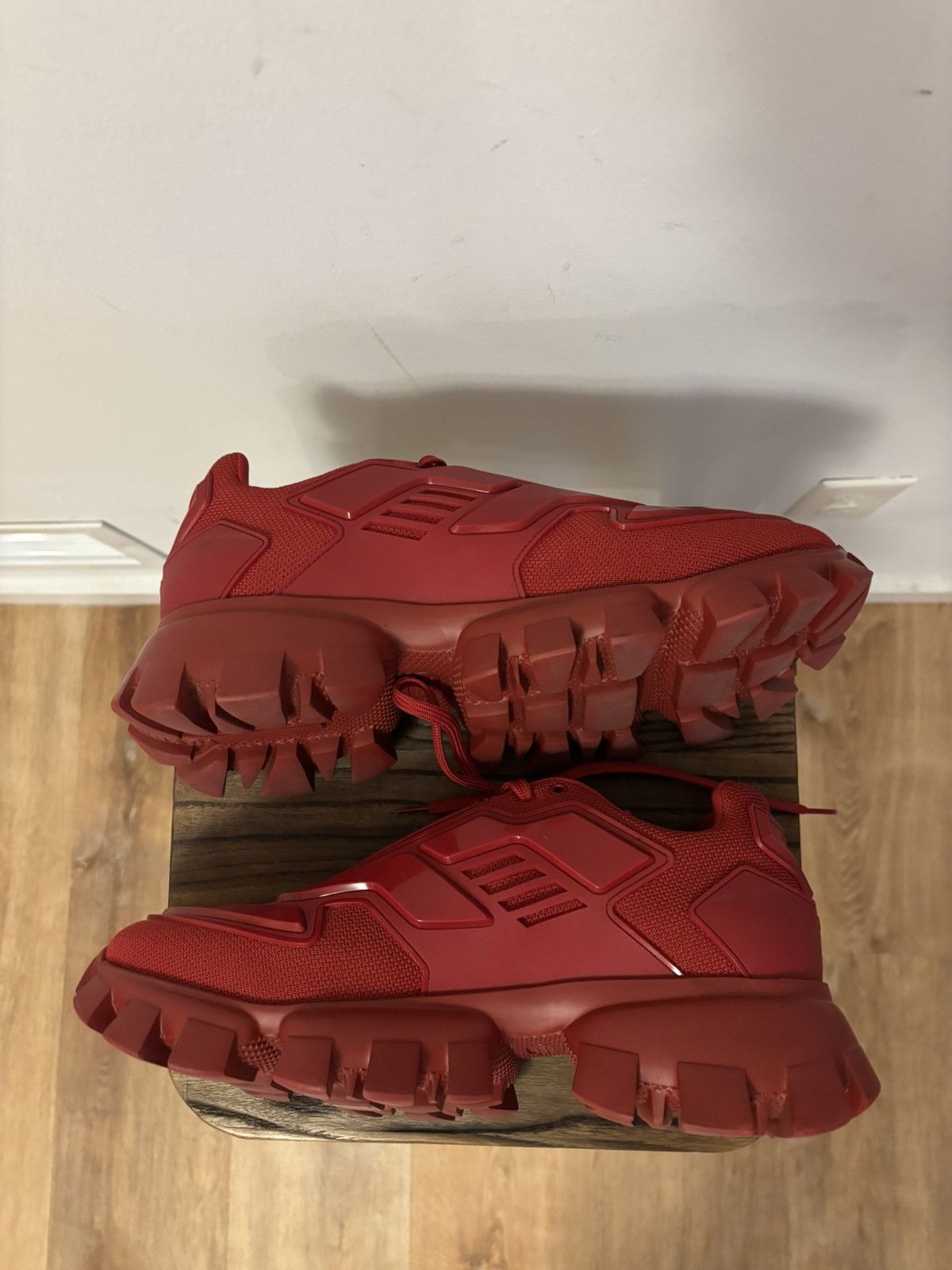 Prada Prada cloudbuster red sneakers size 10/ 11 US Size US 11 / EU 44 - 3 Thumbnail