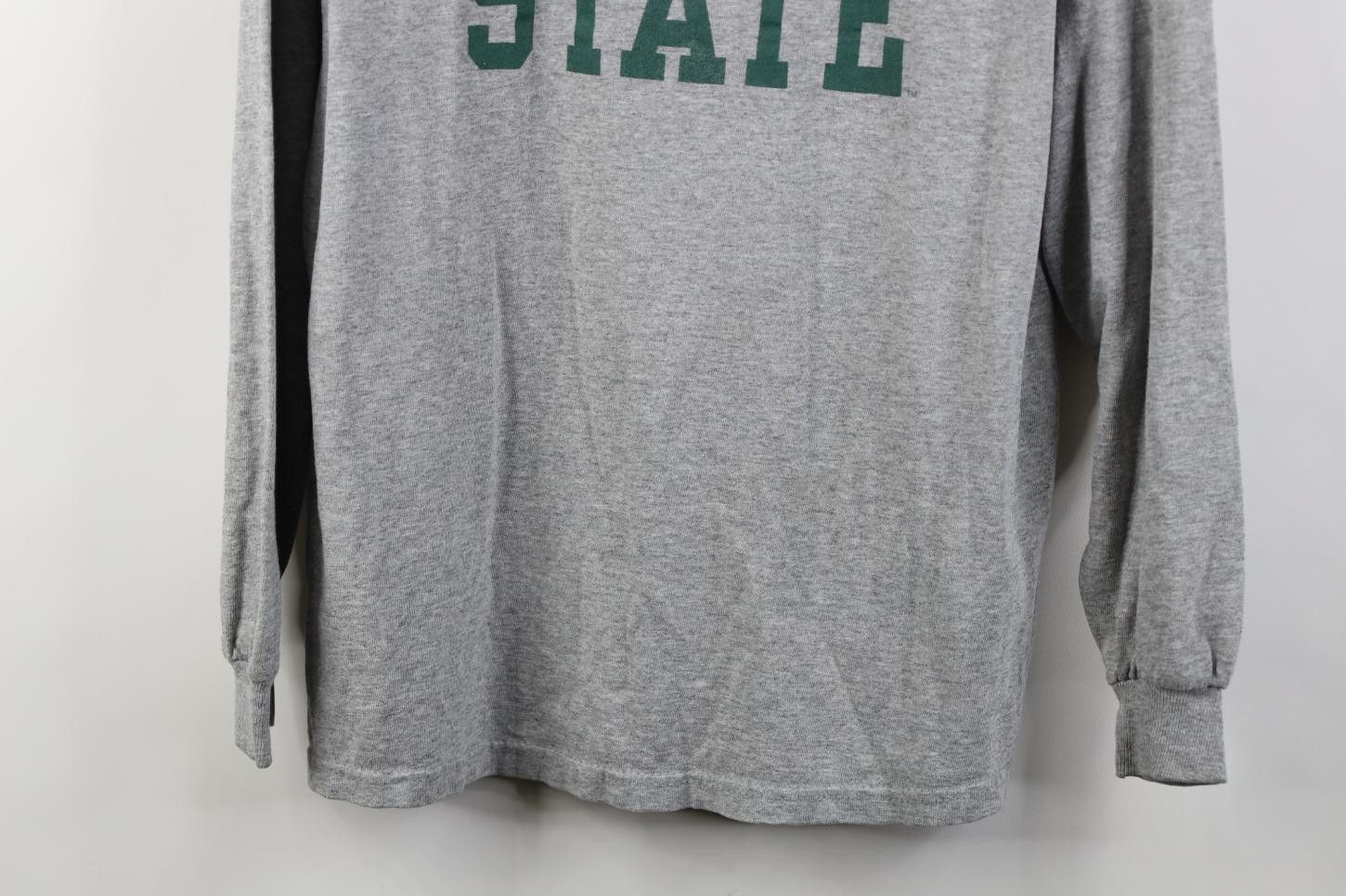 Vintage Vintage 90s Michigan State University Long Sleeve T-Shirt Size US M / EU 48-50 / 2 - 3 Thumbnail