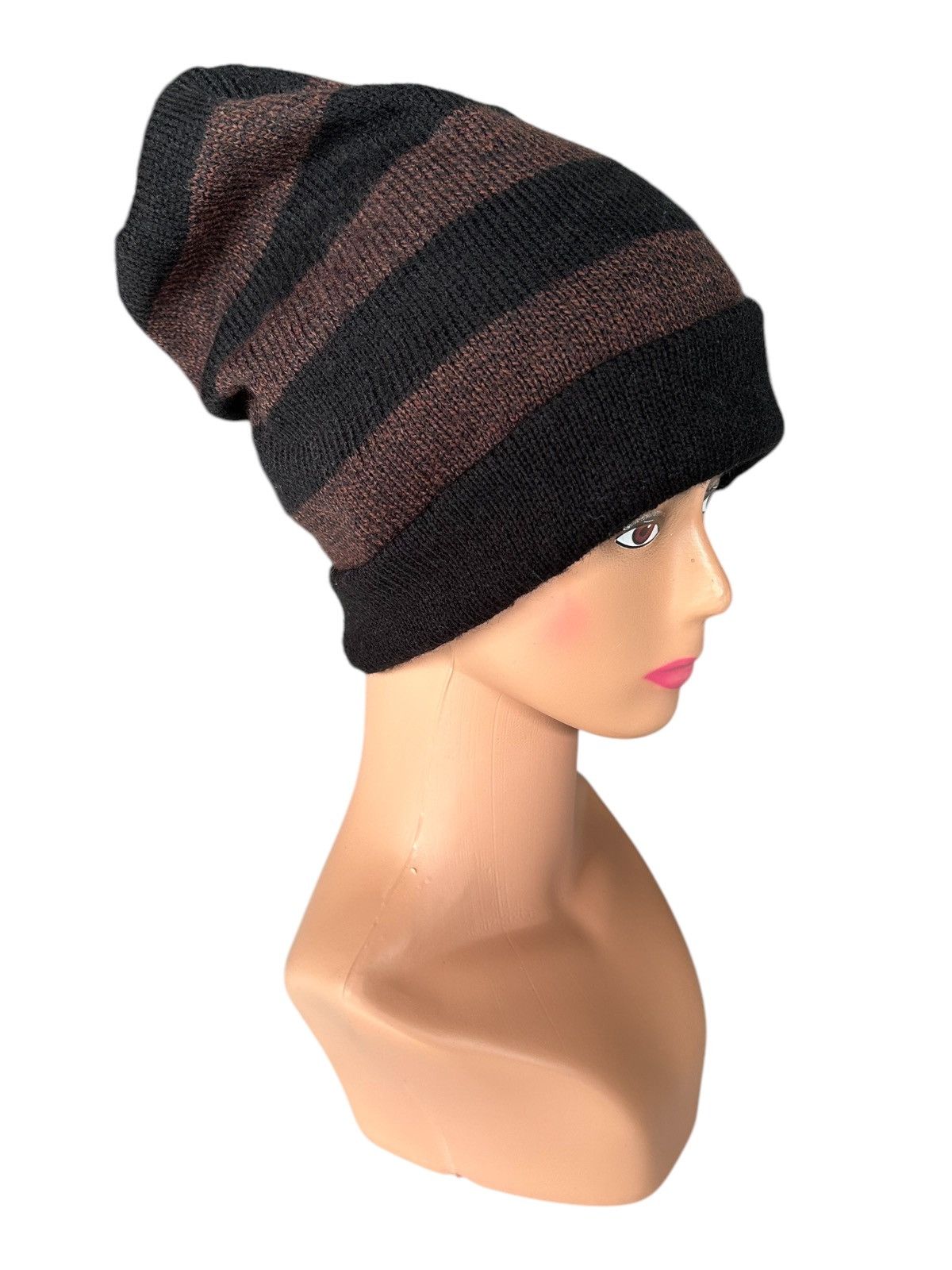 Japanese Brand × Kapital × Vintage Stripe Japanese Style Beanie Hats Size ONE SIZE - 1 Thumbnail