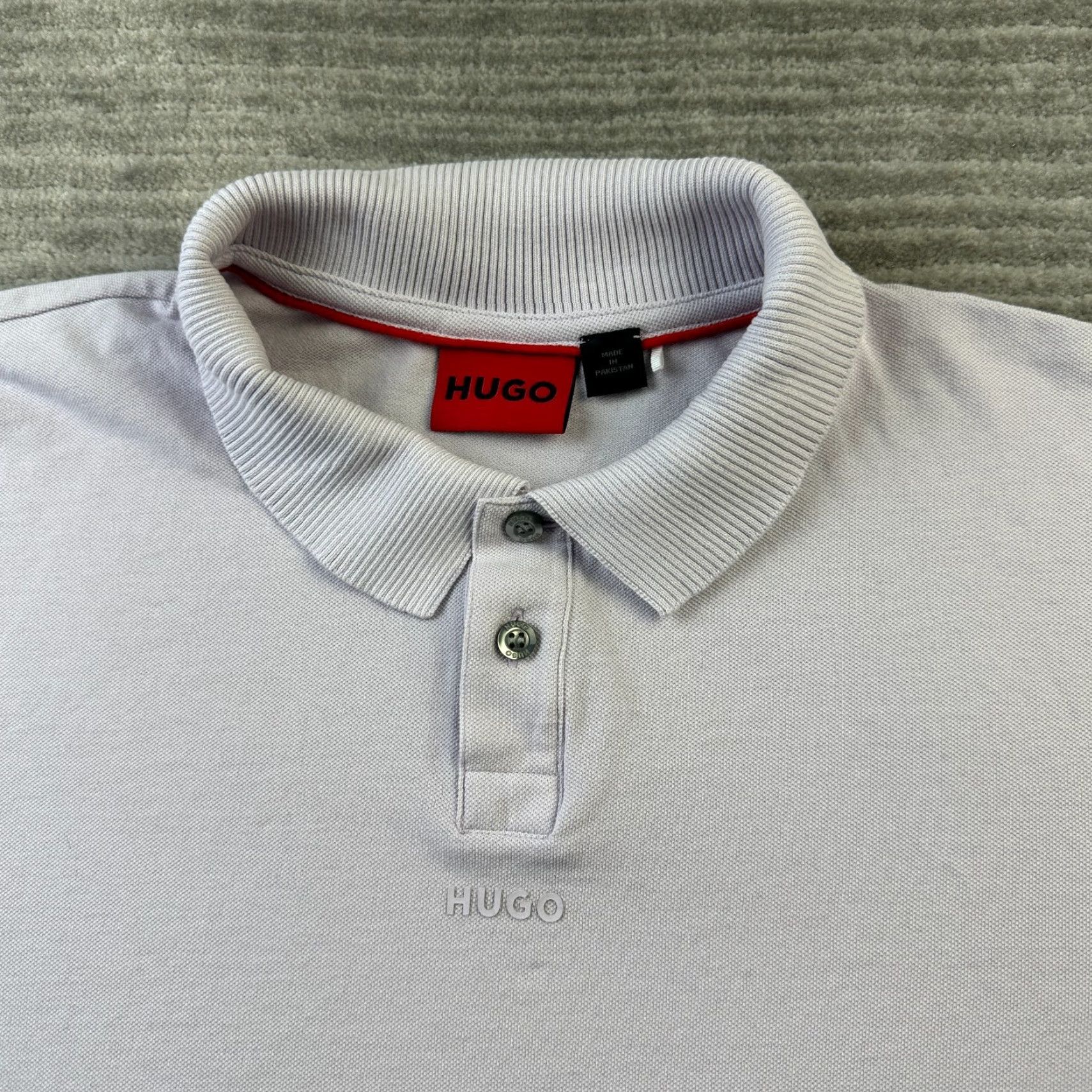 Hugo Boss Hugo Boss Polo Shirt Mens Extra Large Purple Dangula Logo Size US XL / EU 56 / 4 - 3 Thumbnail