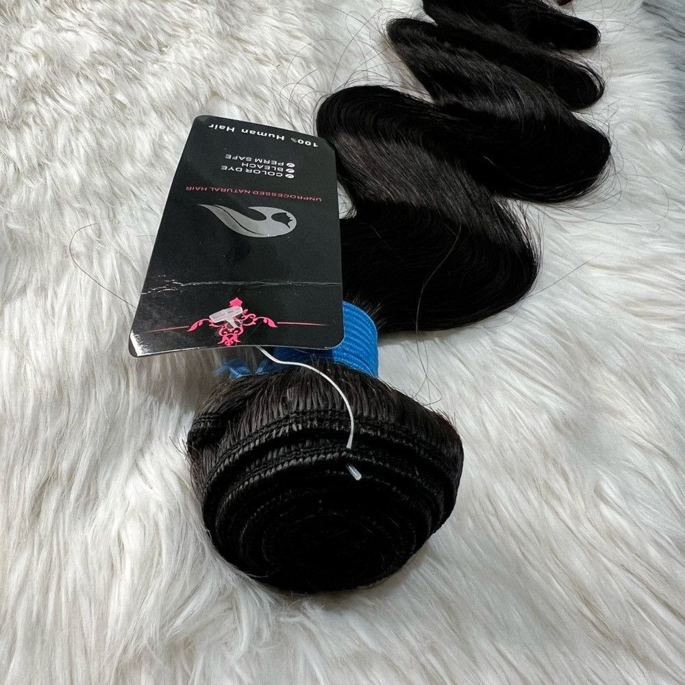 Other 28 In Black Human Hair Weft Body Wave Human Hair 100% Unpr Size ONE SIZE - 5 Thumbnail