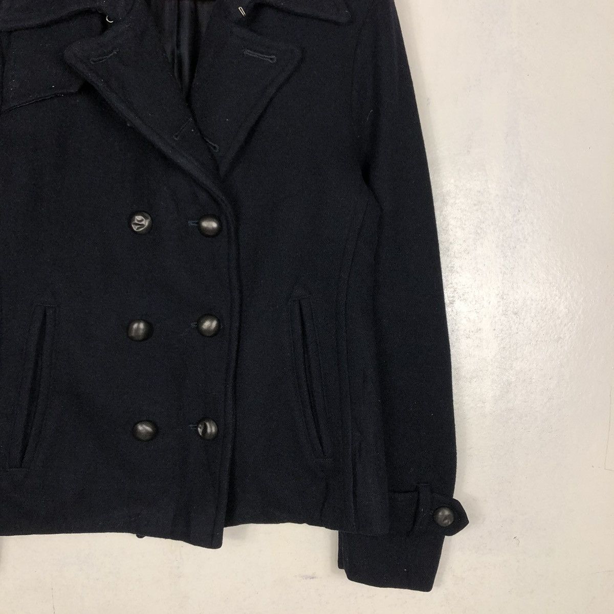 Hysteric Glamour 📌CROPPED WOOL BIKER JACKET BOYCOTT DOUBLE COLLAR Size US M / EU 48-50 / 2 - 6 Thumbnail