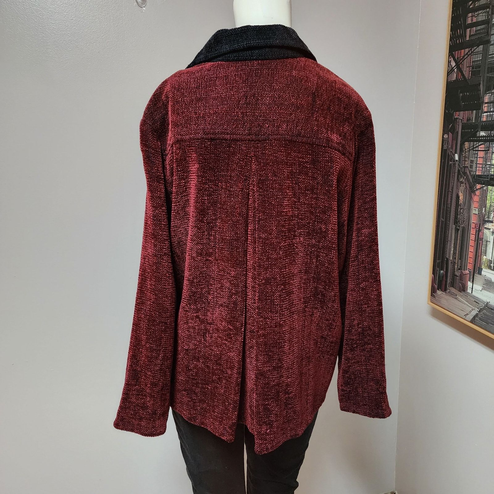 Handmade Handwoven Jacket size Large Dahlia Popovits Size L / US 10 / IT 46 - 4 Thumbnail