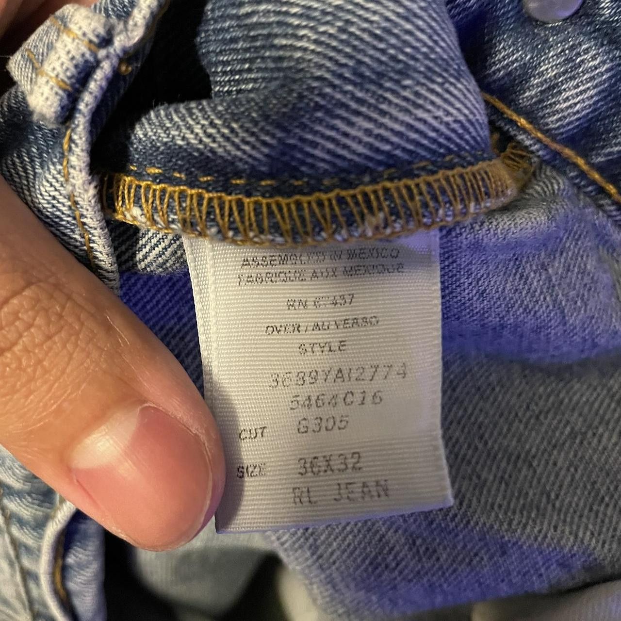 Polo Ralph Lauren × Vintage Vintage Y2K Polo Ralph Lauren Embroidered Baggy Jeans Size US 36 / EU 52 - 3 Thumbnail