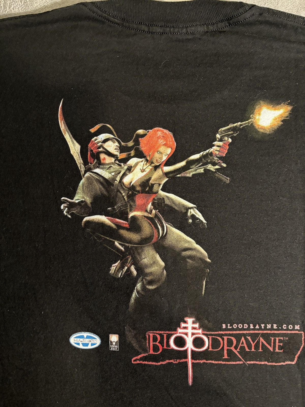 Jerzees BLOODRAYNE Official Promo T-Shirt Y2K Rare PS2 Xbox 2002 Size US XL / EU 56 / 4 - 2 Thumbnail