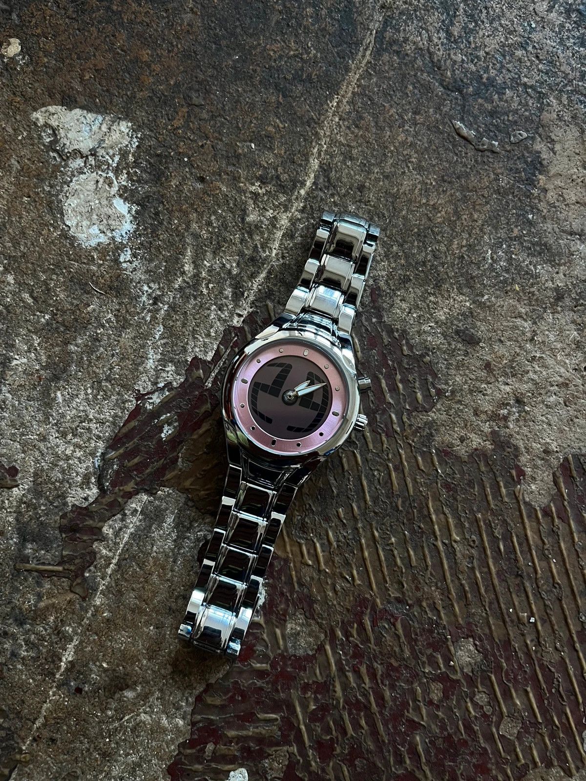 Vintage Massiv Silver colored Wrist watch Casio Uhr Fossil