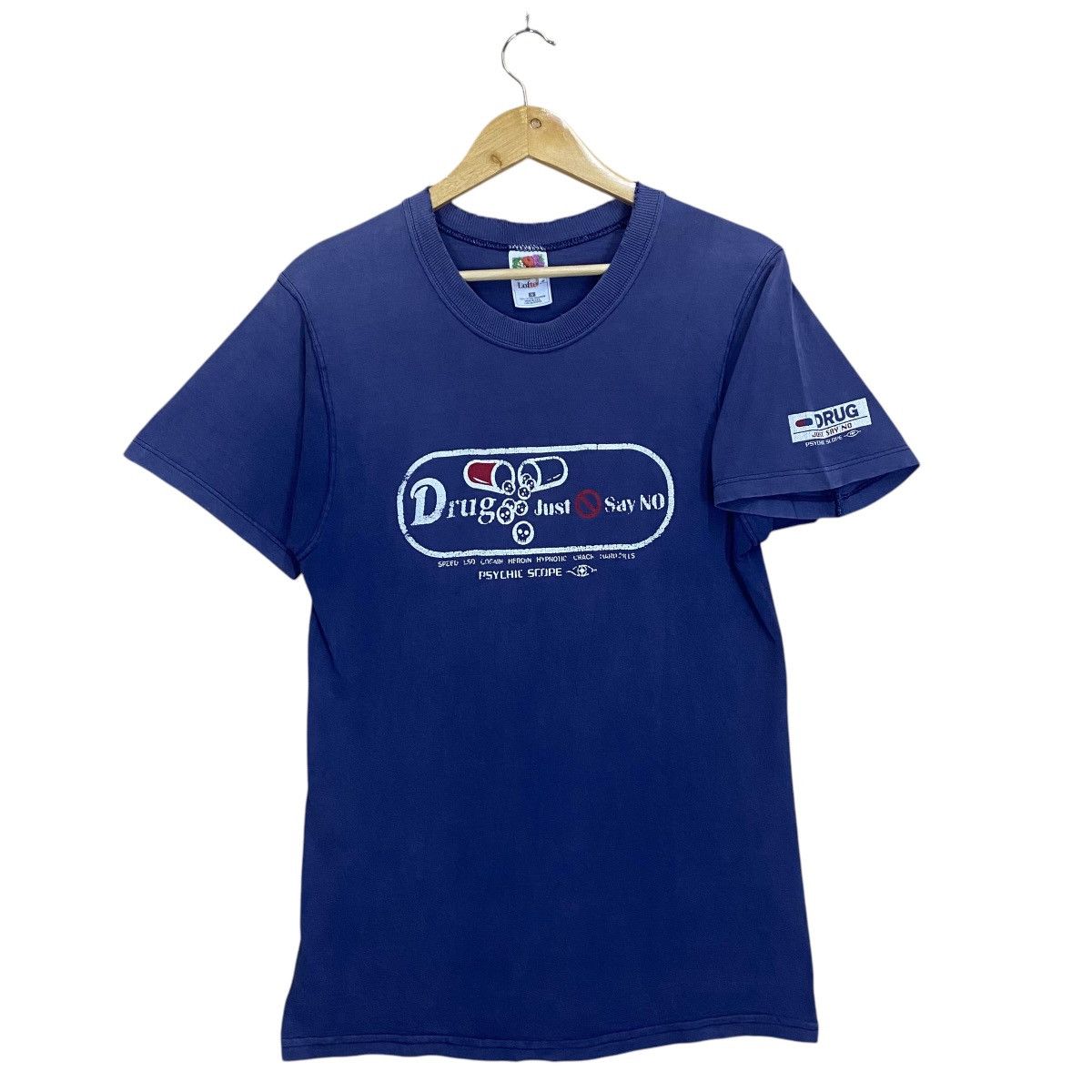 Japanese Brand Vintage 90s Drugs Just Say No Big Logo Shortsleeve Tee Size US S / EU 44-46 / 1 - 1 Thumbnail
