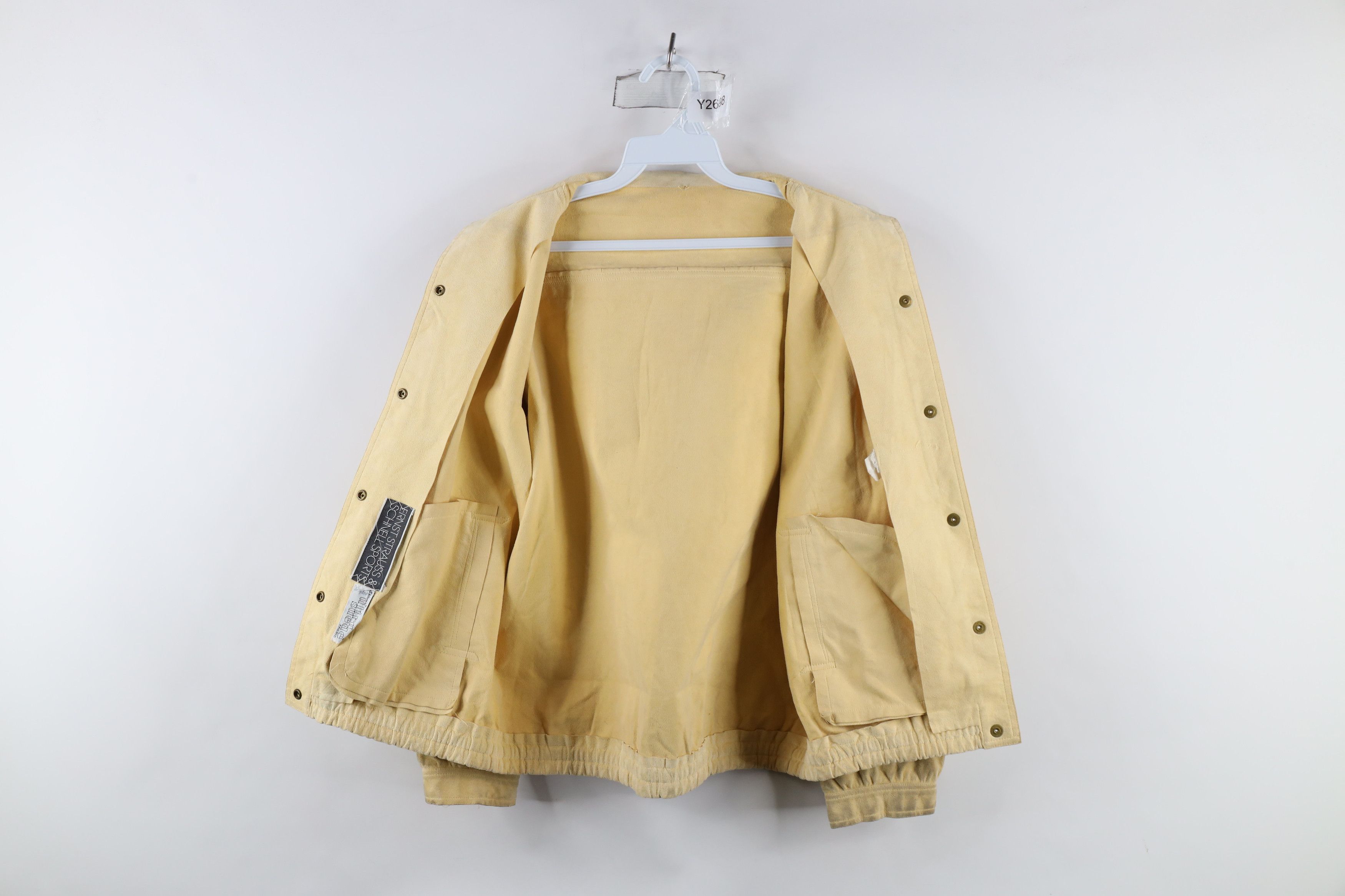 Vintage Vintage 60s Streetwear Ultra Suede Bomber Jacket Beige Size M / US 6-8 / IT 42-44 - 8 Thumbnail