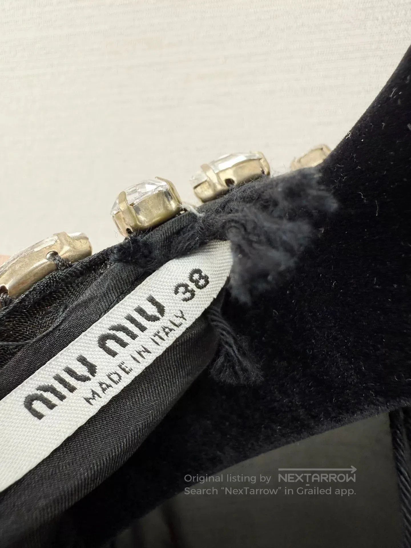 Miu Miu miumiu black silk rhinestone dress with tags. Size US M / EU 48-50 / 2 - 3 Thumbnail