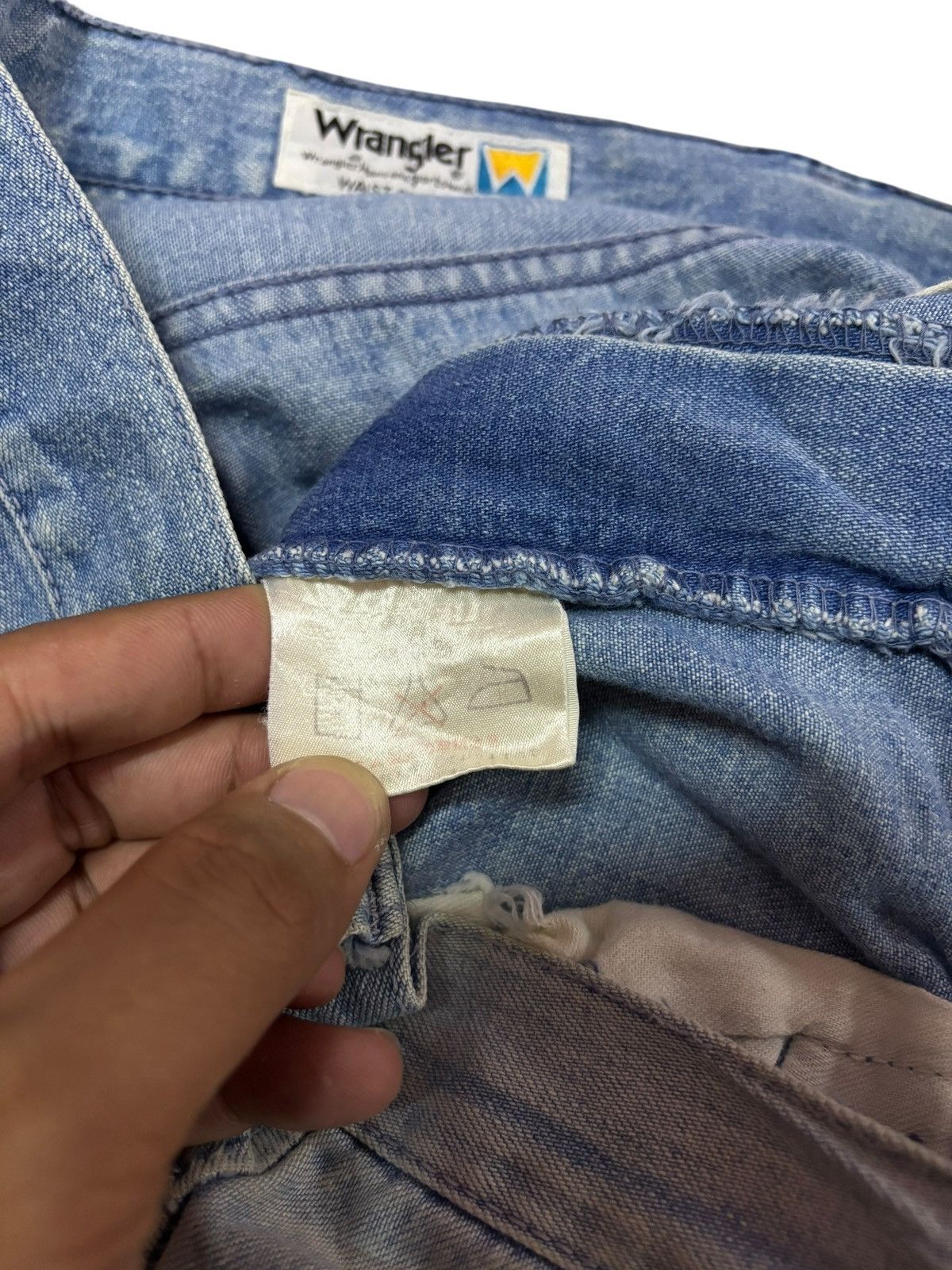 Other Vtg 80s Wrangler Japan Flared Distressed Jeans Size US 30 / EU 46 - 8 Thumbnail