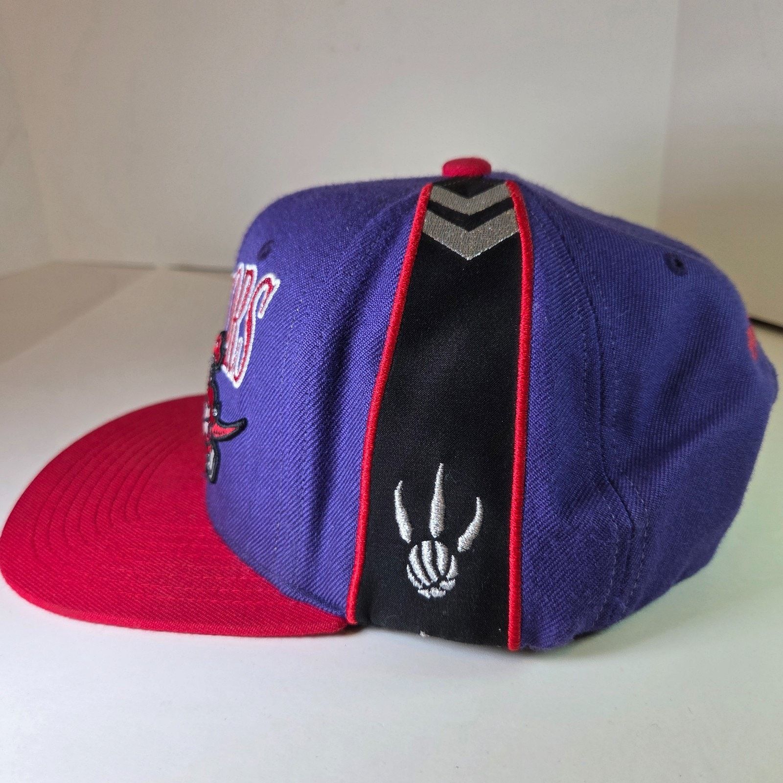 Mitchell & Ness Toronto Raptors Mitchell & Ness Snapback Hat Purple Red Size ONE SIZE - 2 Thumbnail