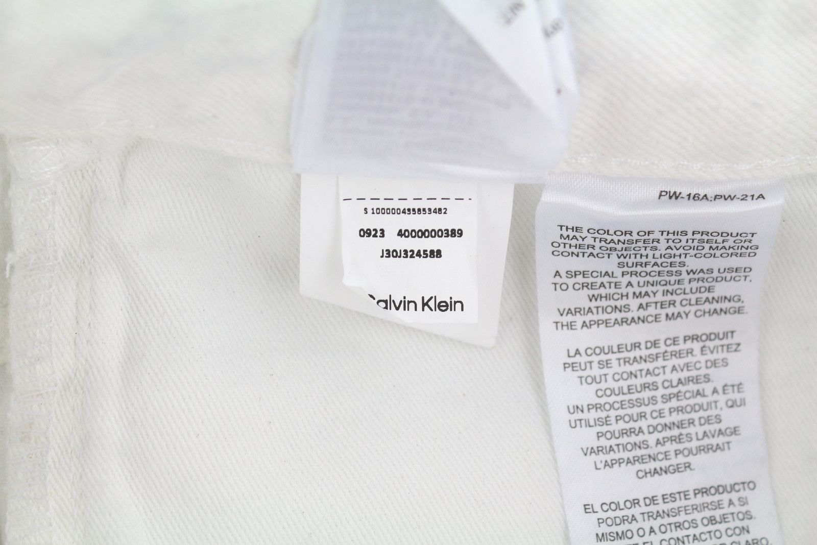Calvin Klein 90'S STRAIGHT W34 Grey Washed Zip Coated Jeans 85109 Size US 34 / EU 50 - 11 Thumbnail