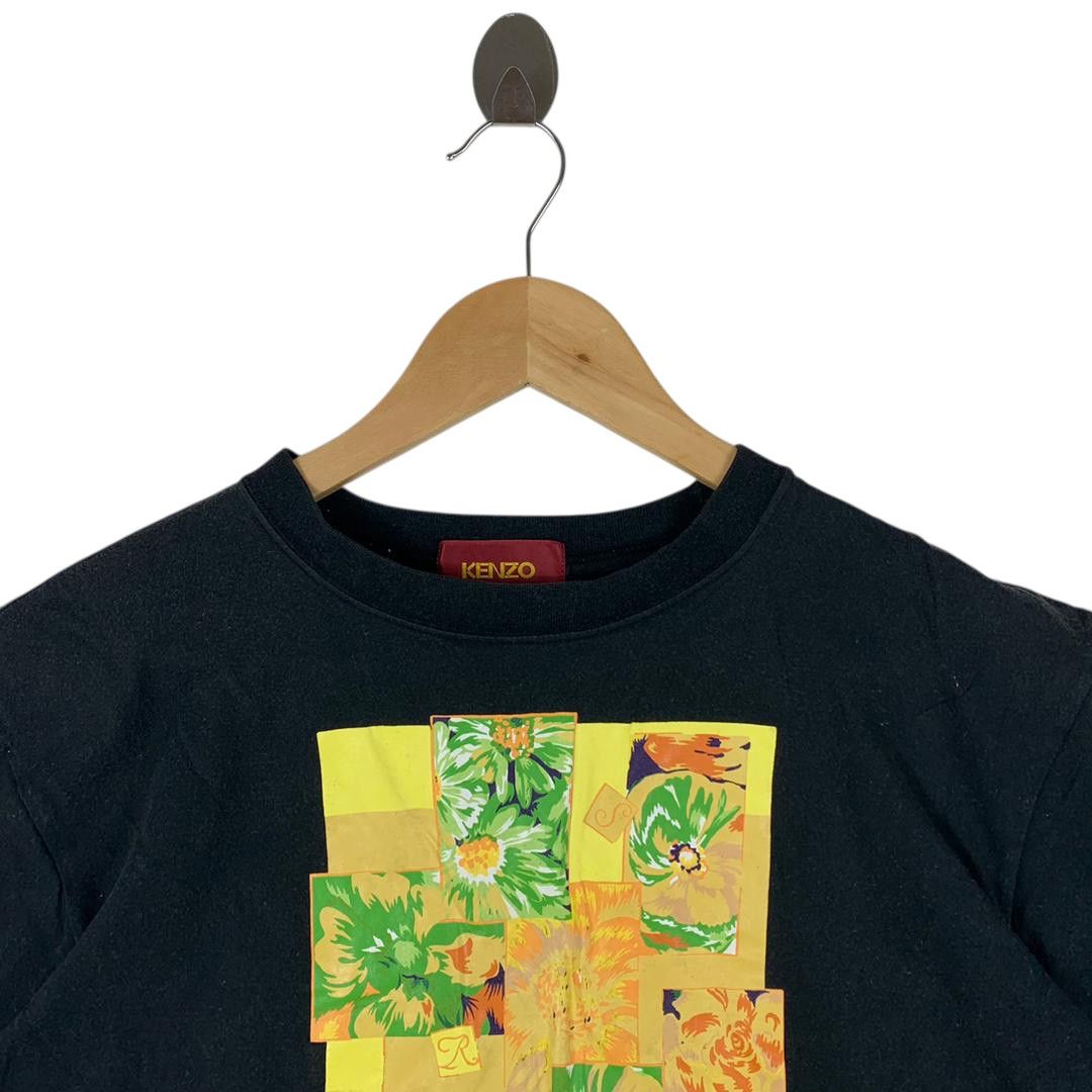 Kenzo Vintage 90s Kenzo Homme Paris Floral Collage Tee Shirt Size US M / EU 48-50 / 2 - 2 Thumbnail