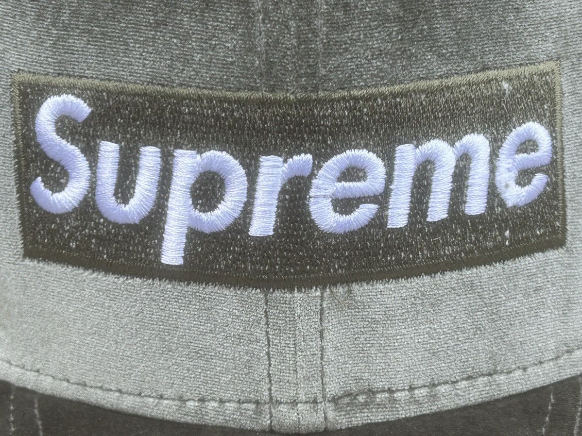 Supreme 🔥Supreme 2022 World Champions Green Velour New Era 7 1/2 Size ONE SIZE - 3 Thumbnail