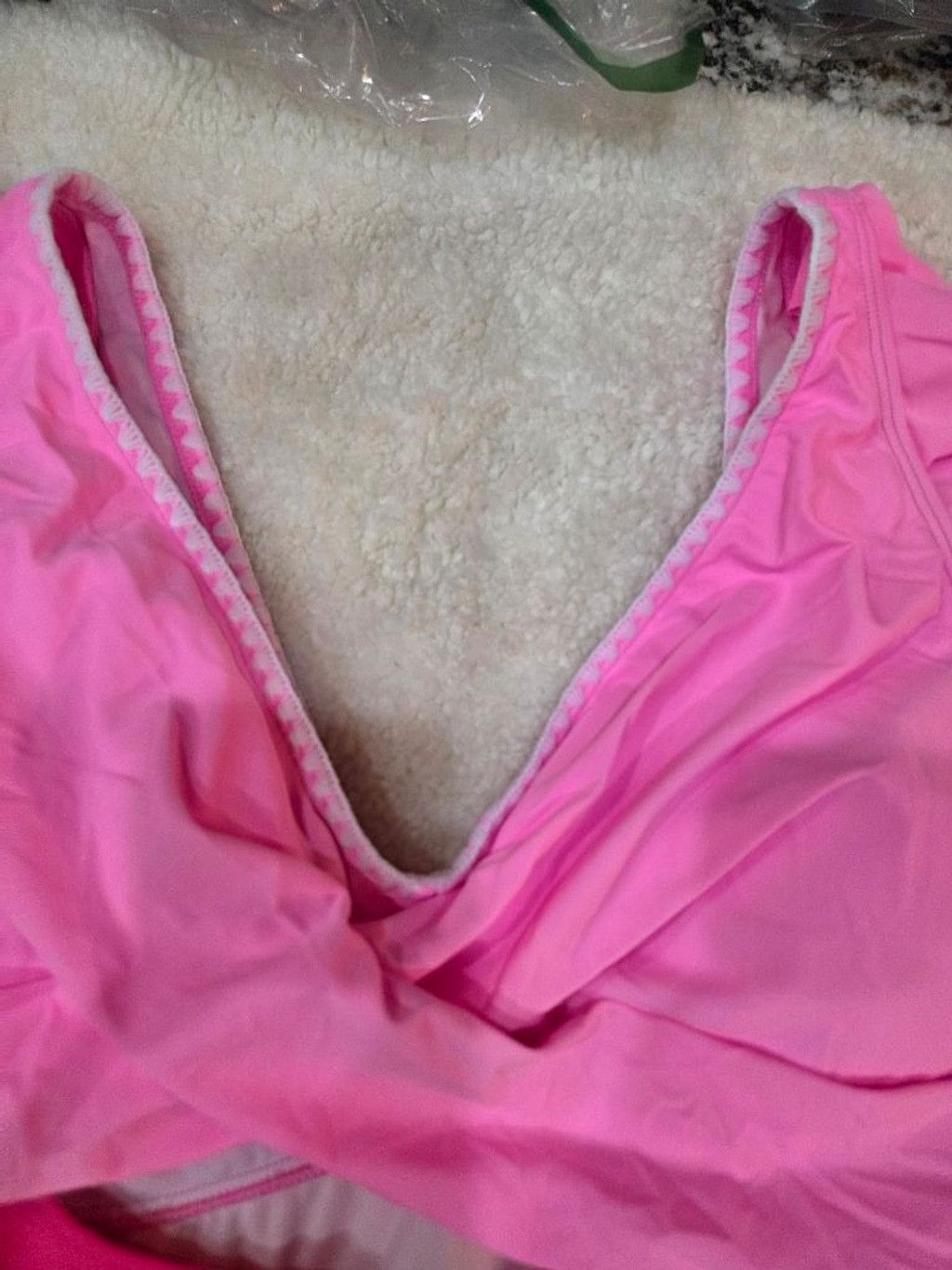 The Unbranded Brand Chic Women's Unbranded Pink One Piece Swimsuit XL Size ONE SIZE - 3 Thumbnail