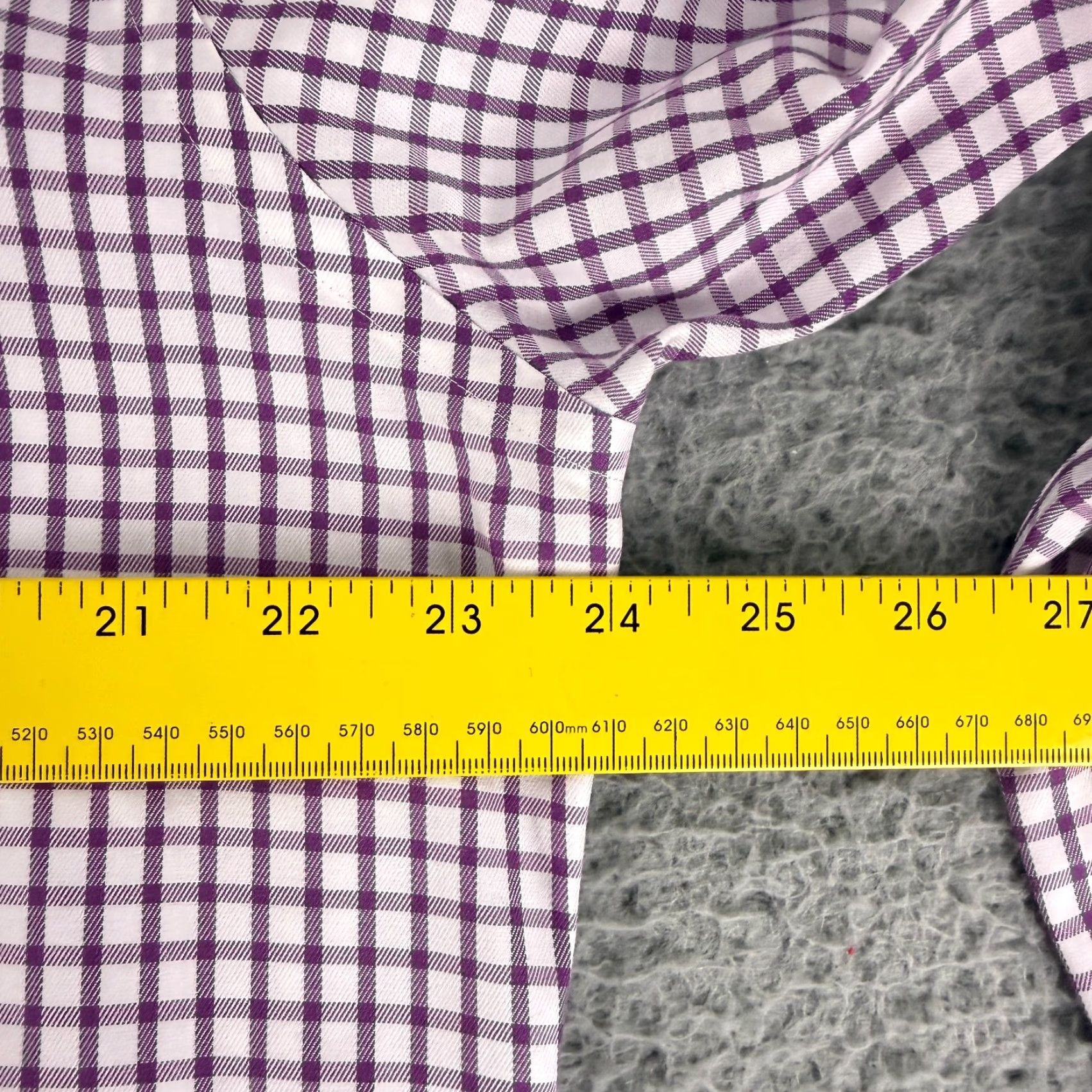 Peter Millar Peter Millar Button-Down Shirt Mens Large Purple Check Nanoluxe Easycare LS Size US L / EU 52-54 / 3 - 5 Thumbnail