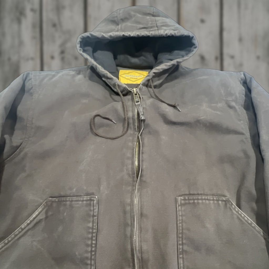 Black Diamond Diamondback Work Wear Chore Jacket Men Large Good Brown Canvas Pockets Lined Size US L / EU 52-54 / 3 - 1 Thumbnail