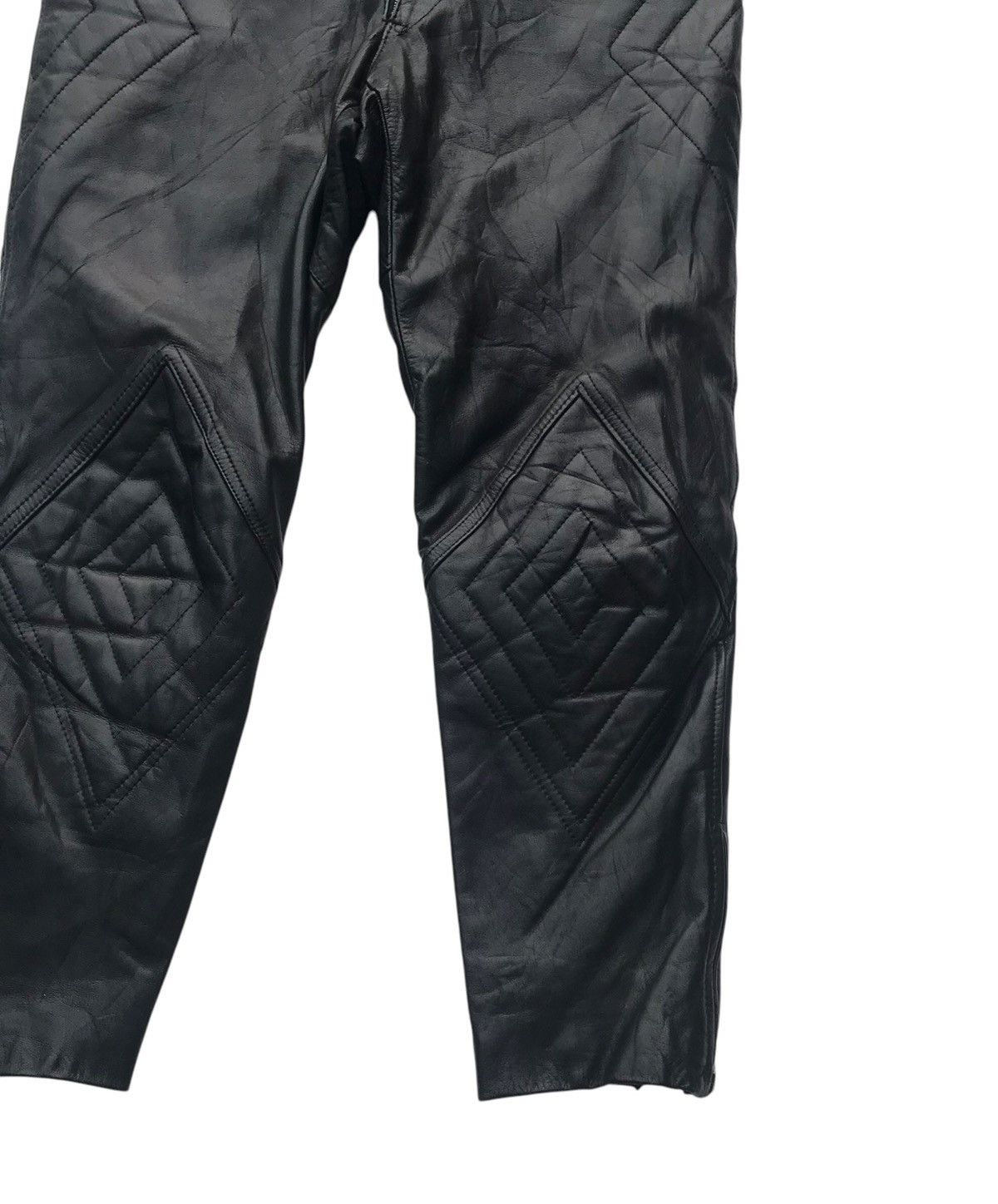 Leather Vintage Inoue Genuine Leather Riding Biker Pants Size US 33 - 7 Thumbnail