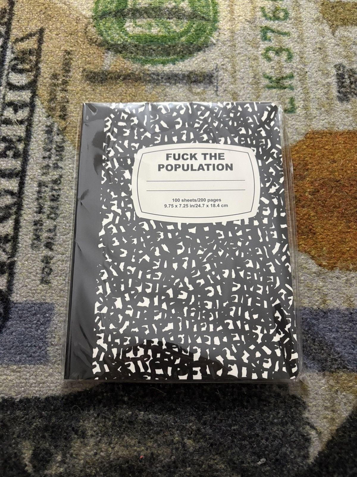 Fuck The Population Fuck The Population Composition Notebook Size ONE SIZE - 1 Thumbnail