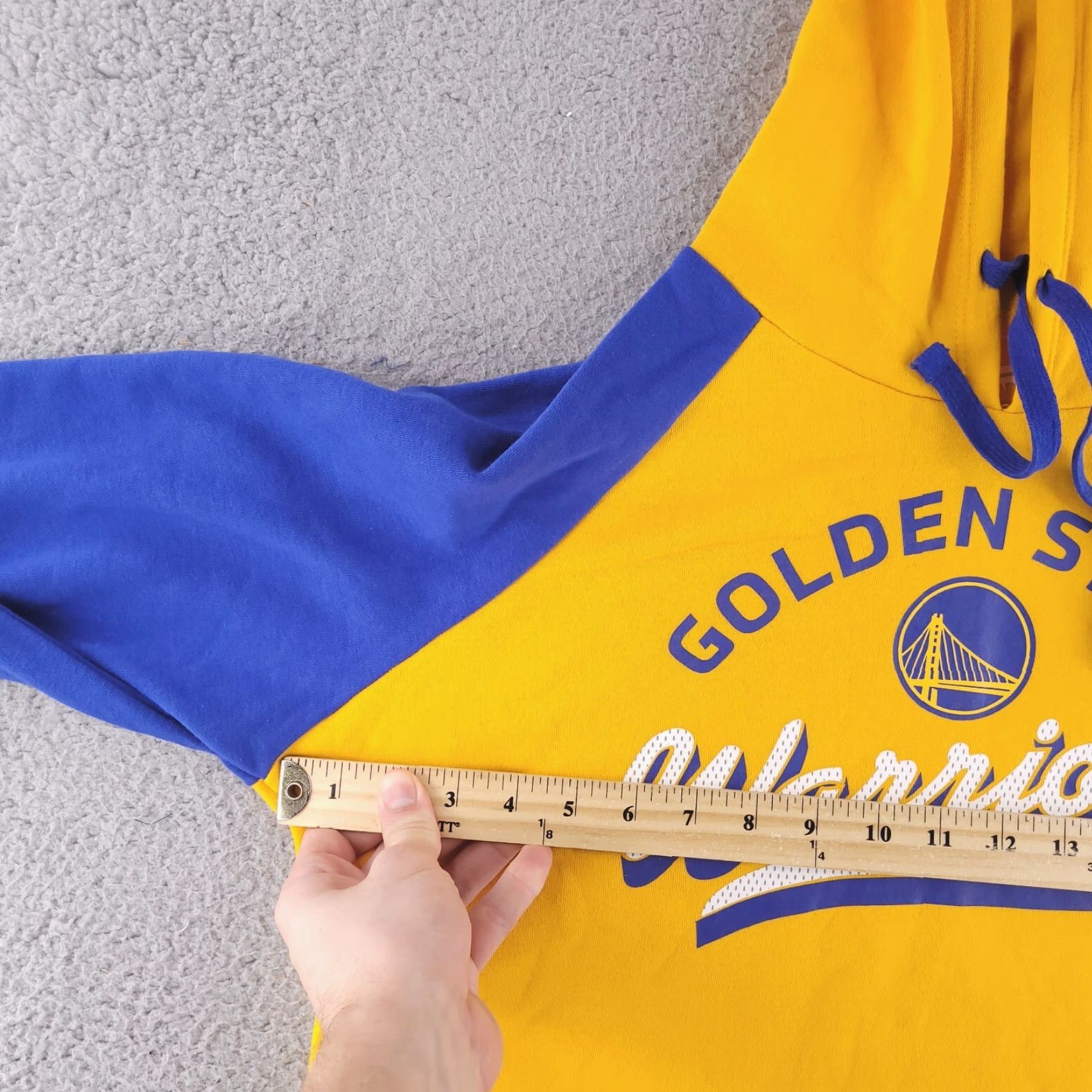 Vintage Fanatics Hoodie Womens XL Yellow Golden State Warrior NBA Curry Sweatshirt Size XL / US 12-14 / IT 48-50 - 5 Thumbnail