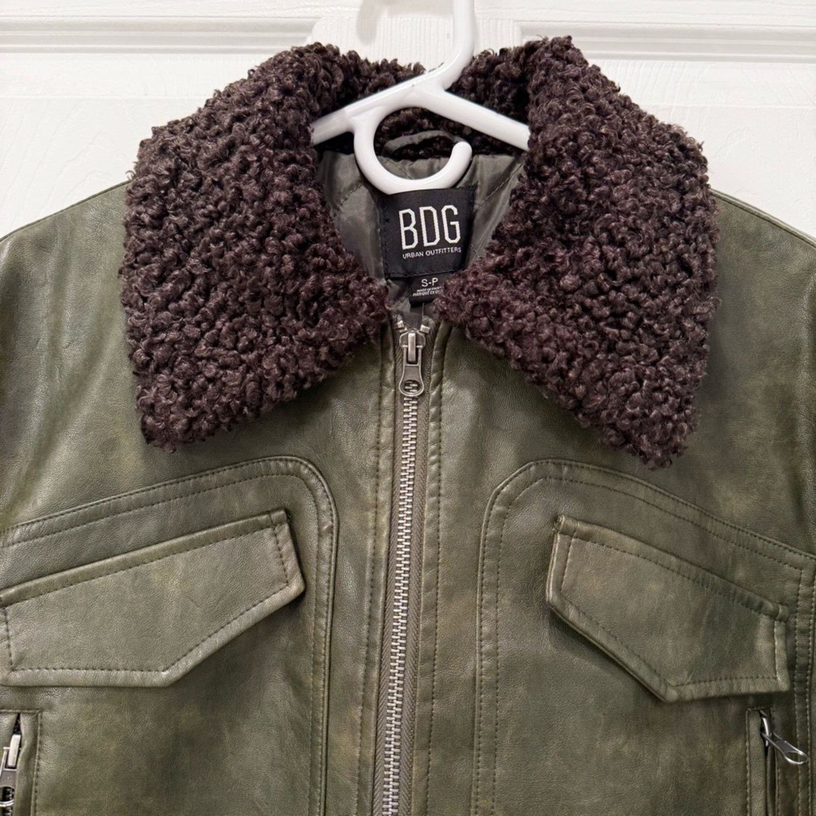 Bdg Urban Outfitters BDG Janine Faux Leather Cropped Jacket S Size S / US 4 / IT 40 - 3 Thumbnail