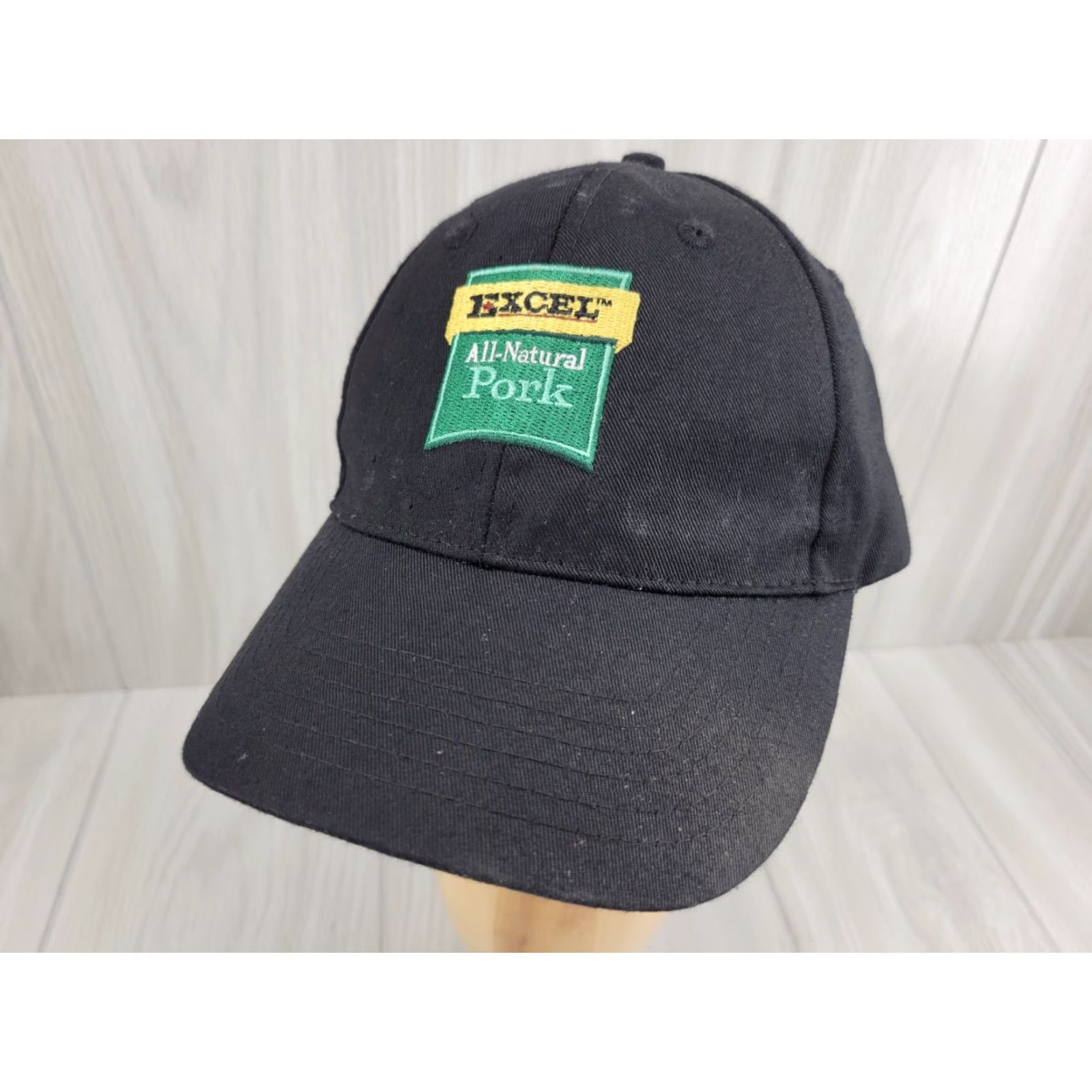 Vintage headtotoe Hat Distressed Black Trucker Hat Men One Size Black Solid Nature Garden Vintage No Size ONE SIZE - 2 Thumbnail
