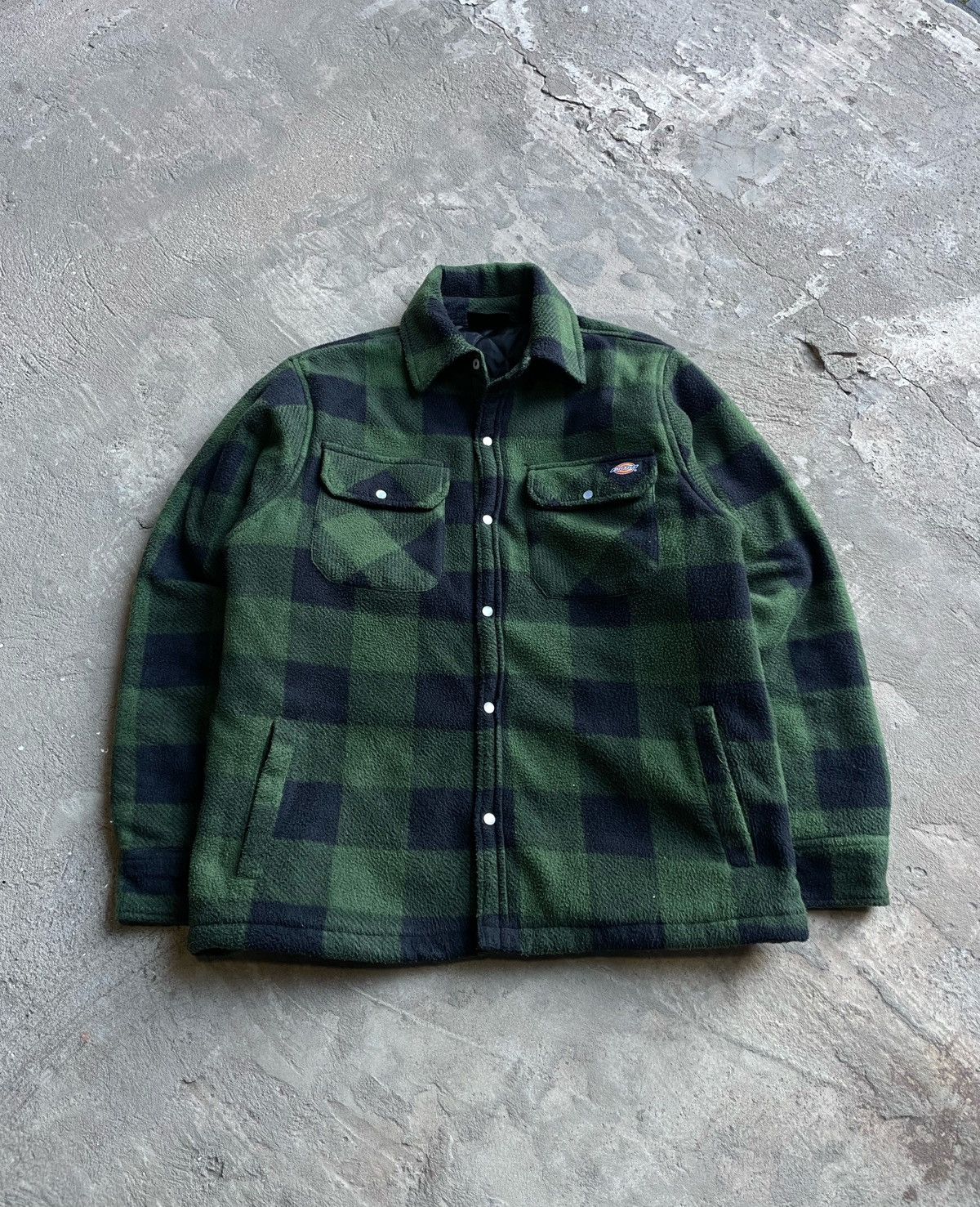 Dickies × Vintage Vintage Dickies Flannel Fleece Jacket Overshirt Y2K Size US M / EU 48-50 / 2 - 1 Thumbnail