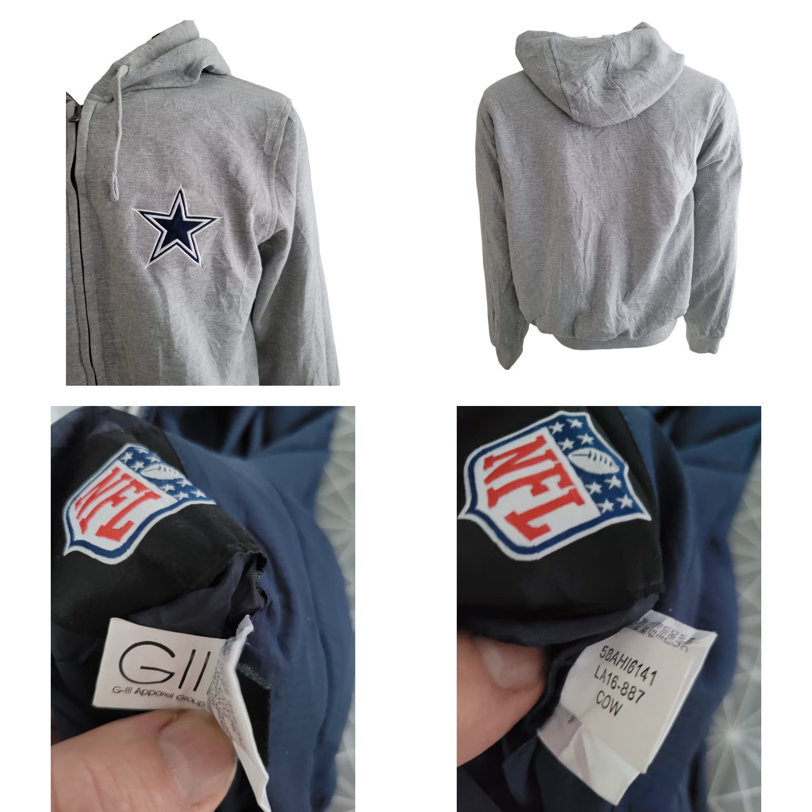 NFL VINTAGE NFL G III Branded Dallas Cowboys Reversible Jacket Men L Size US L / EU 52-54 / 3 - 8 Thumbnail