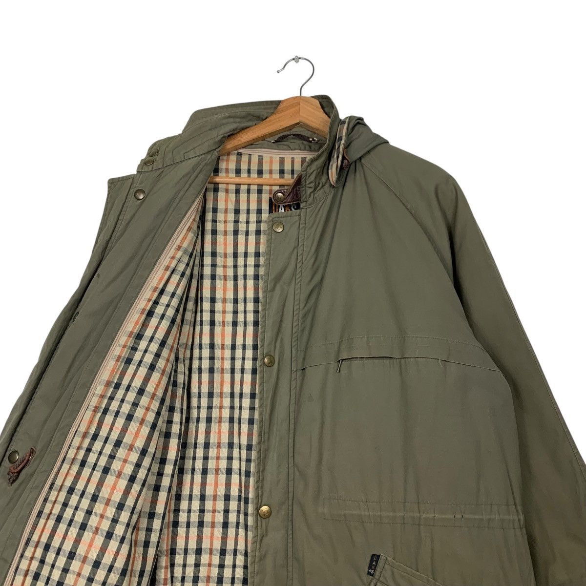 DAKS DAKS ENGLAND Olive Green Parka Jacket #2283-C101 Size US L / EU 52-54 / 3 - 11 Thumbnail