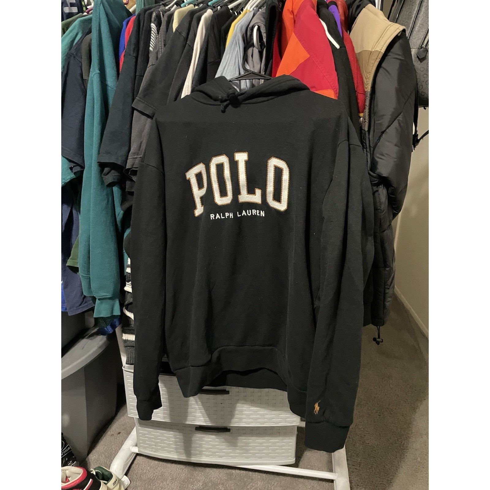 Polo Ralph Lauren Size L- VTG Polo Ralph Lauren Men's Black Hoodie $168 Retail Size US L / EU 52-54 / 3 - 1 Thumbnail