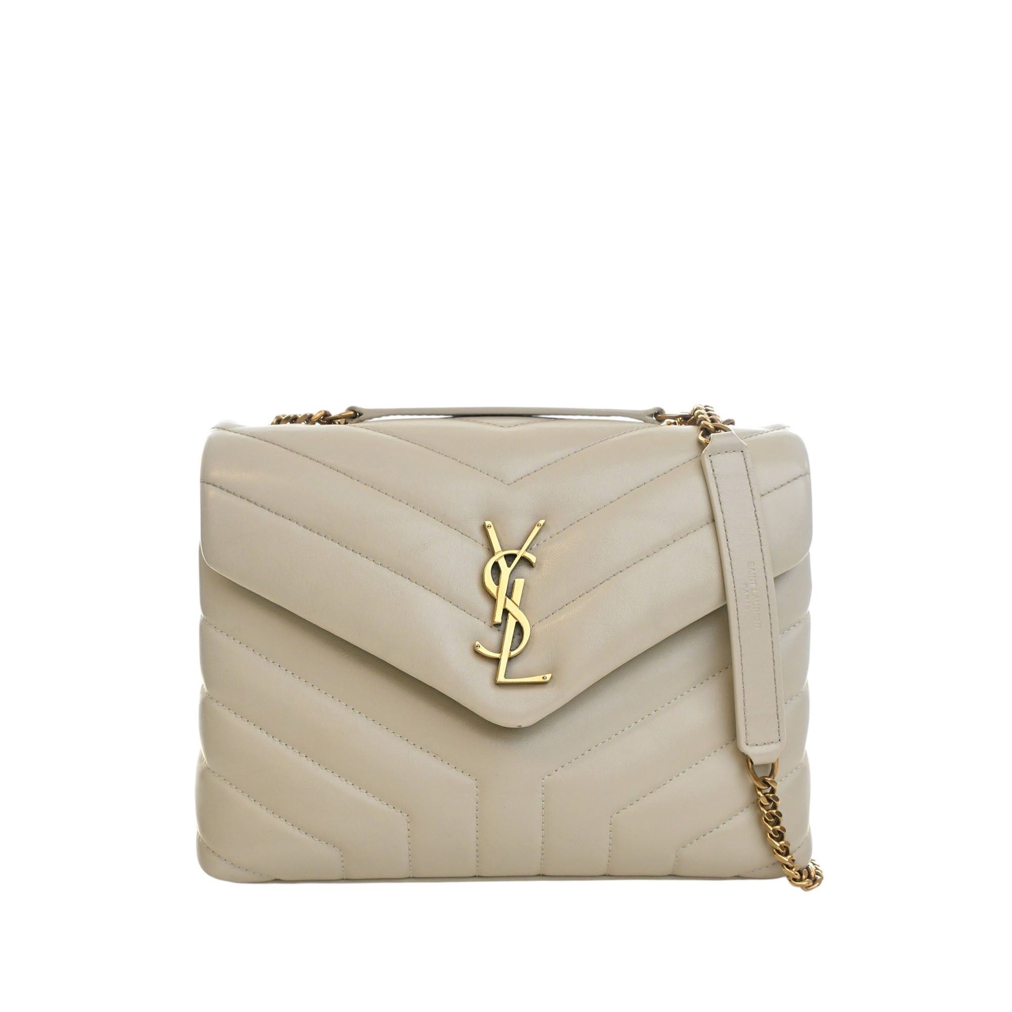 Saint Laurent Paris Matelasse Calfskin Monogram LouLou Shoulder Bag Size ONE SIZE - 1 Thumbnail