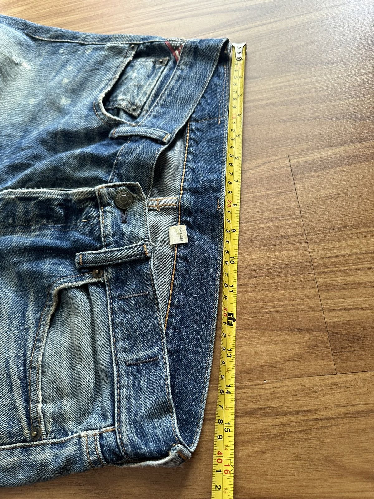 Polo Ralph Lauren Polo Ralph Lauren Slim Distressed Patchwork Jeans Size US 31 - 21 Thumbnail