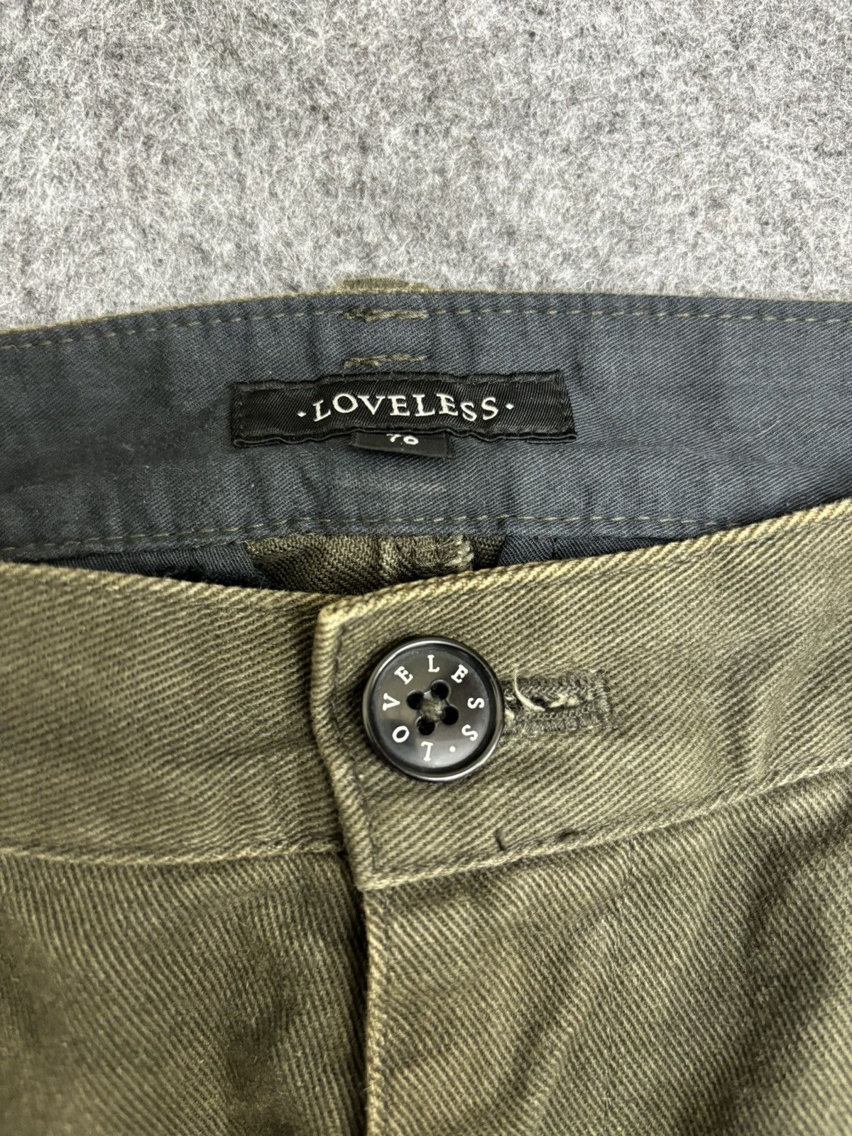 Japanese Brand 💥Skull Embroidery💥Loveless Sunfaded Skull Emb Pant F495 Size US 32 / EU 48 - 3 Thumbnail
