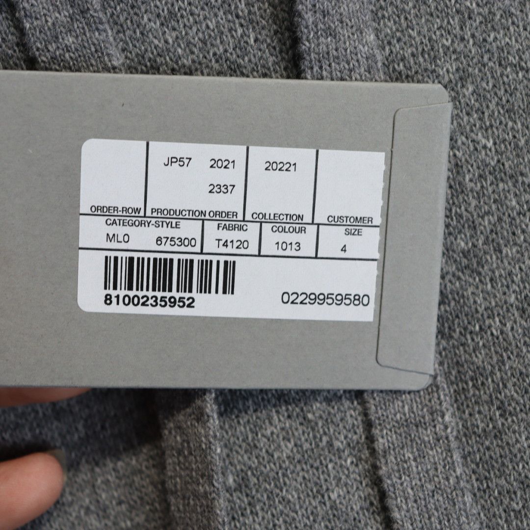 Balenciaga o1rshd1 Cashmere Hoodie in Grey Size US XL / EU 56 / 4 - 9 Thumbnail