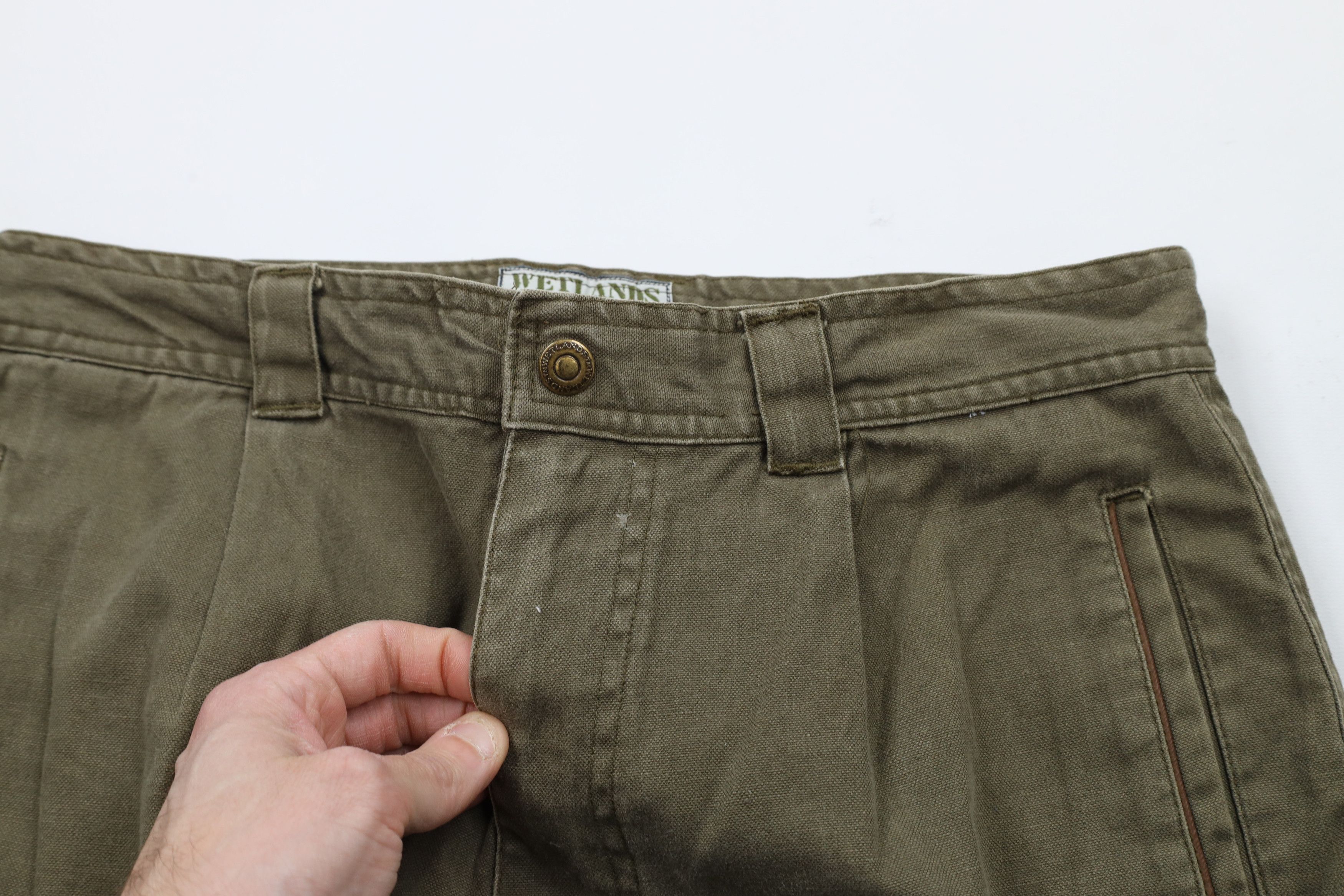 Vintage Vintage 90s Streetwear Pleated Military Surplus Cargo Pants Size US 34 / EU 50 - 6 Thumbnail