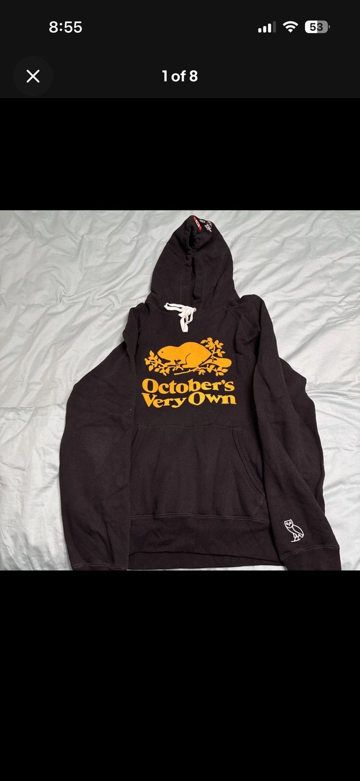 October's Very Own × Roots Ovo x Roots Hoodie 2020 Black Yellow Hoodie Large Pre-owned Size US L / EU 52-54 / 3 - 1 Thumbnail