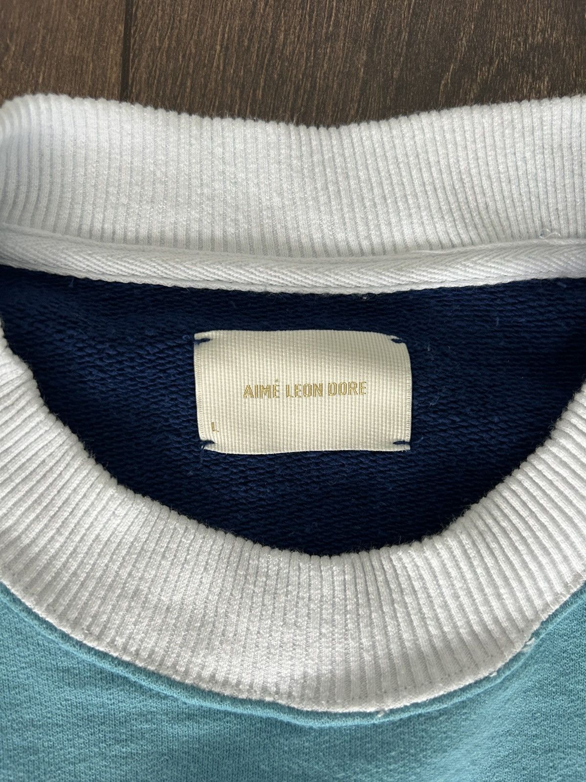 Aime Leon Dore Aime Leon Dore Blue Sweatshirt Size US L / EU 52-54 / 3 - 3 Thumbnail